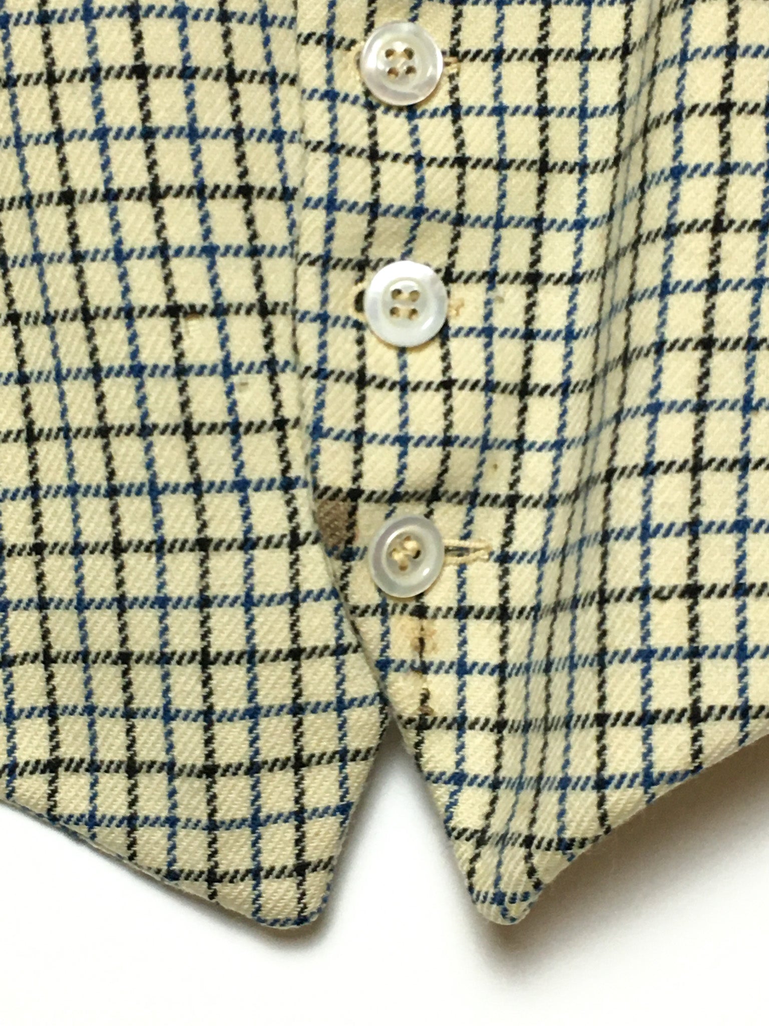 1920's Tattersall Windowpane Vest