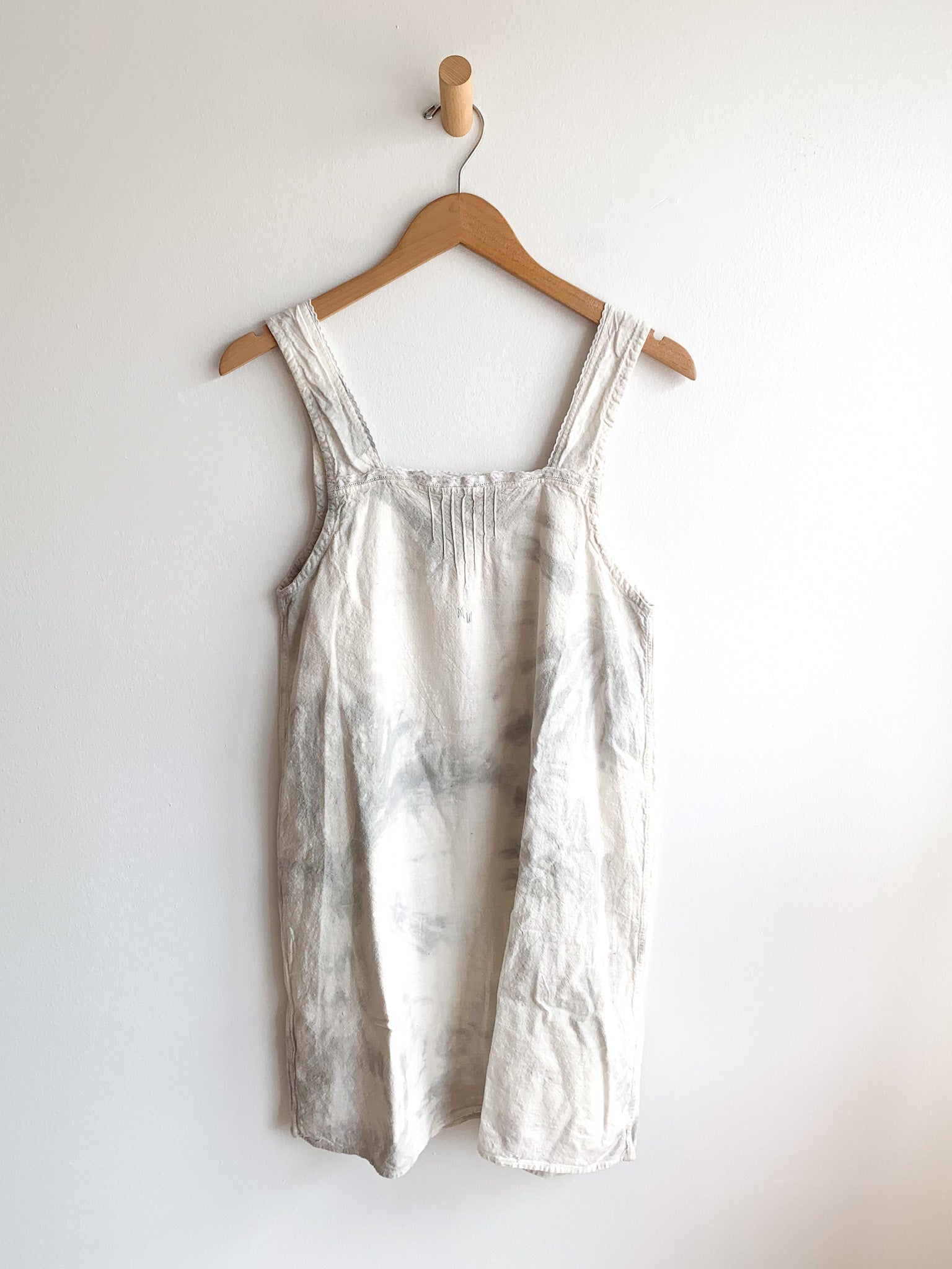 Hand Dyed 1940's Cotton Slip Dress