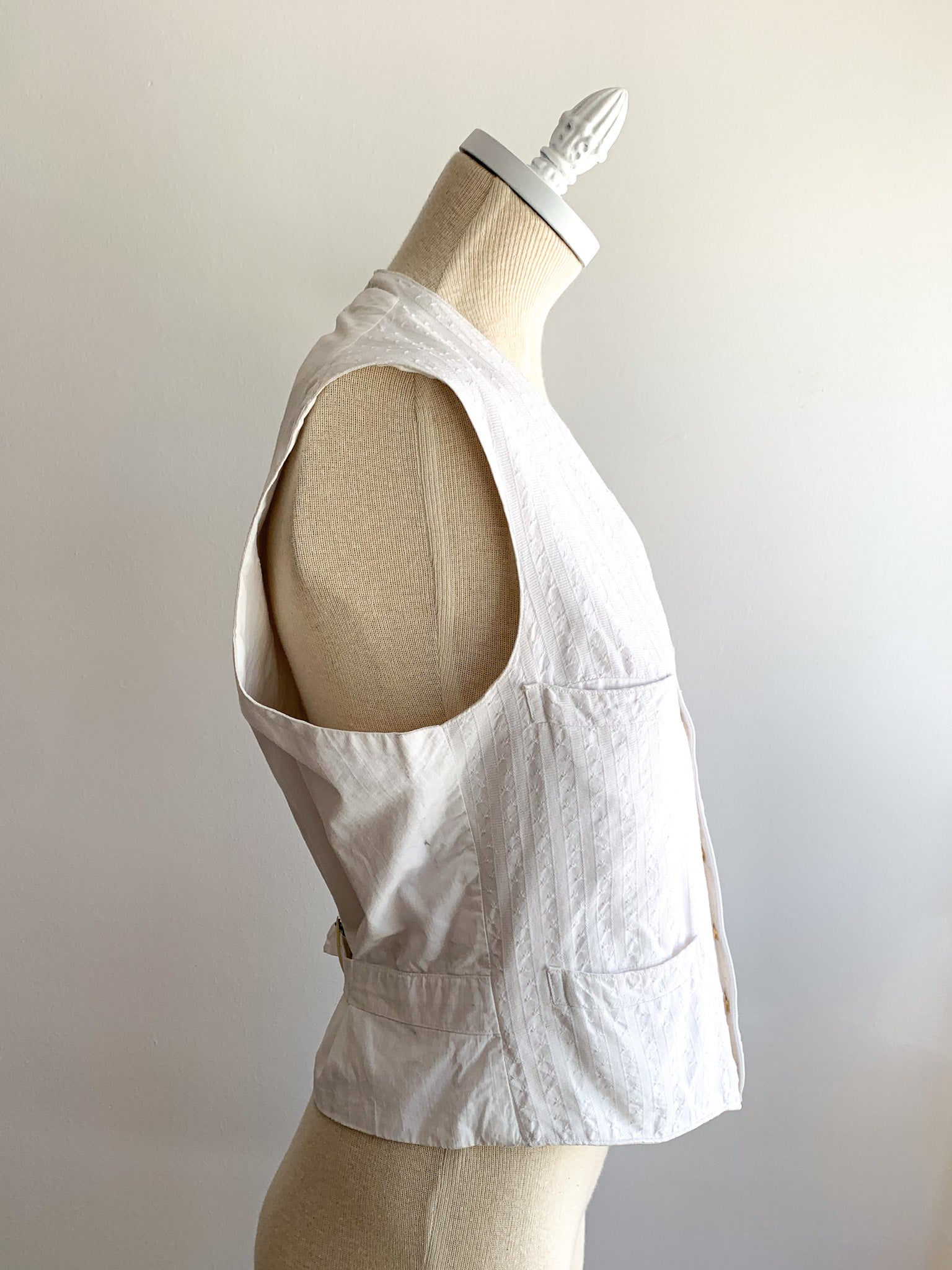 Antique Cotton Piqué Vest