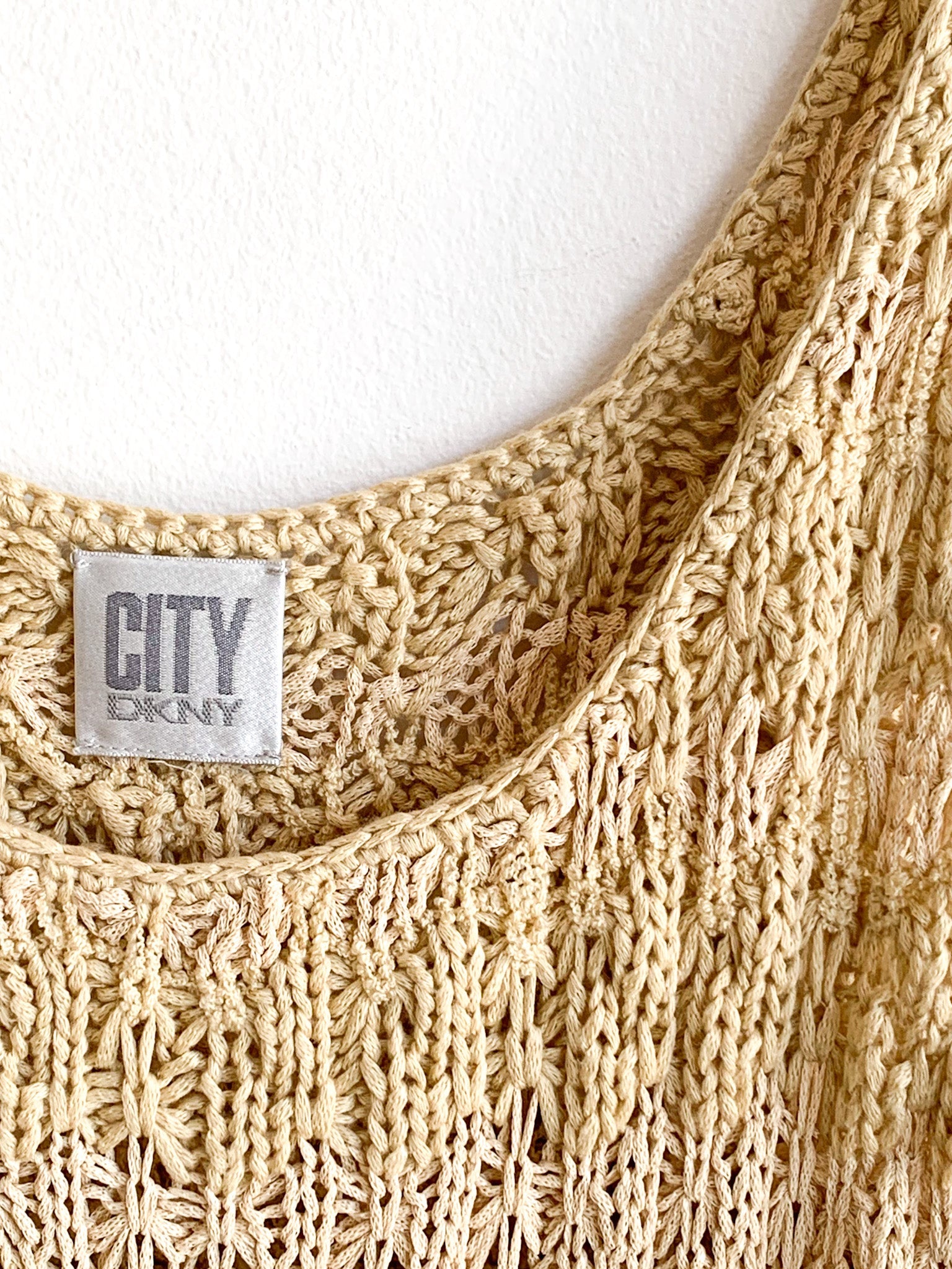 DKNY City Neutral Knit Tank Top