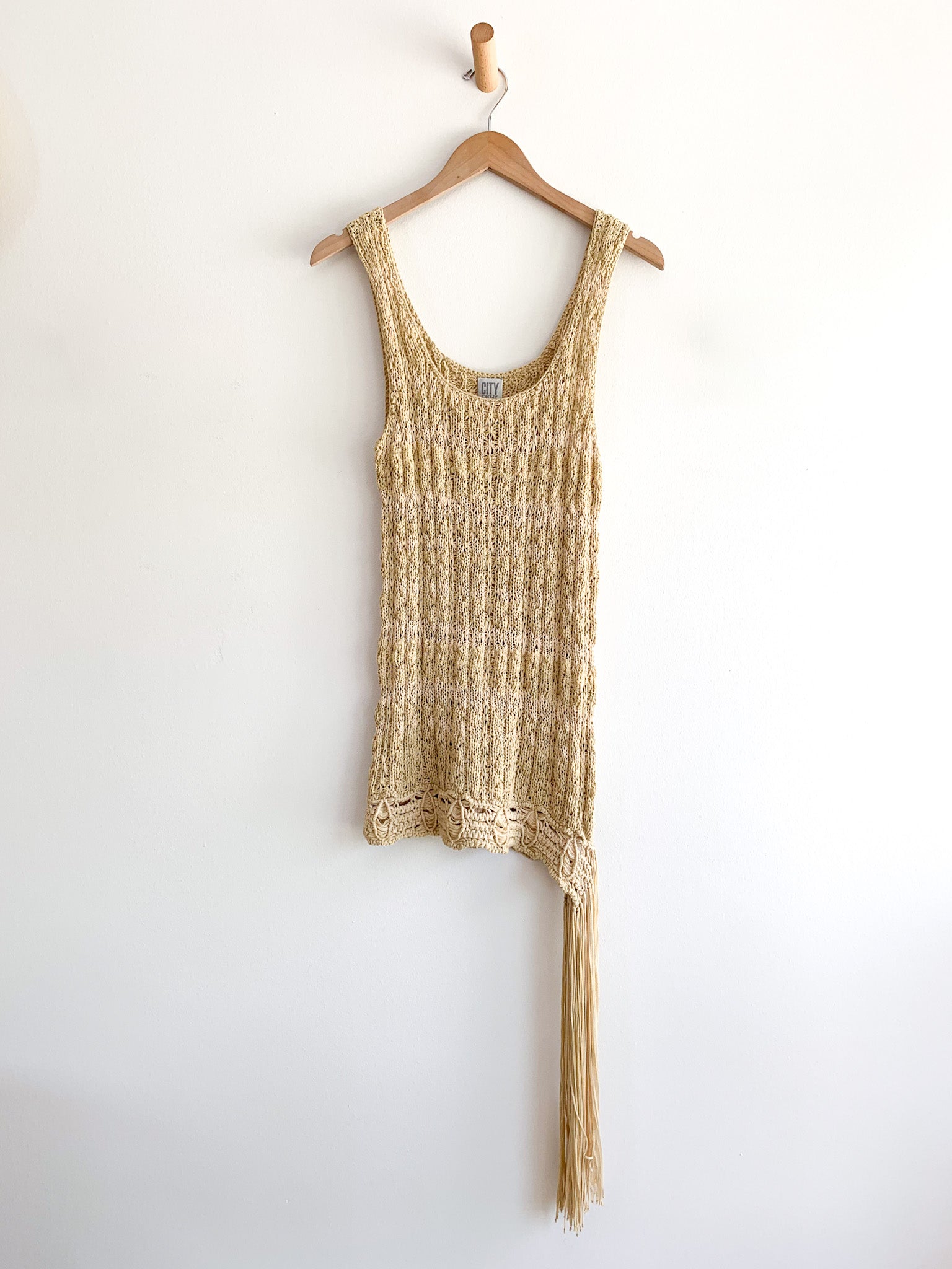 DKNY City Neutral Knit Tank Top