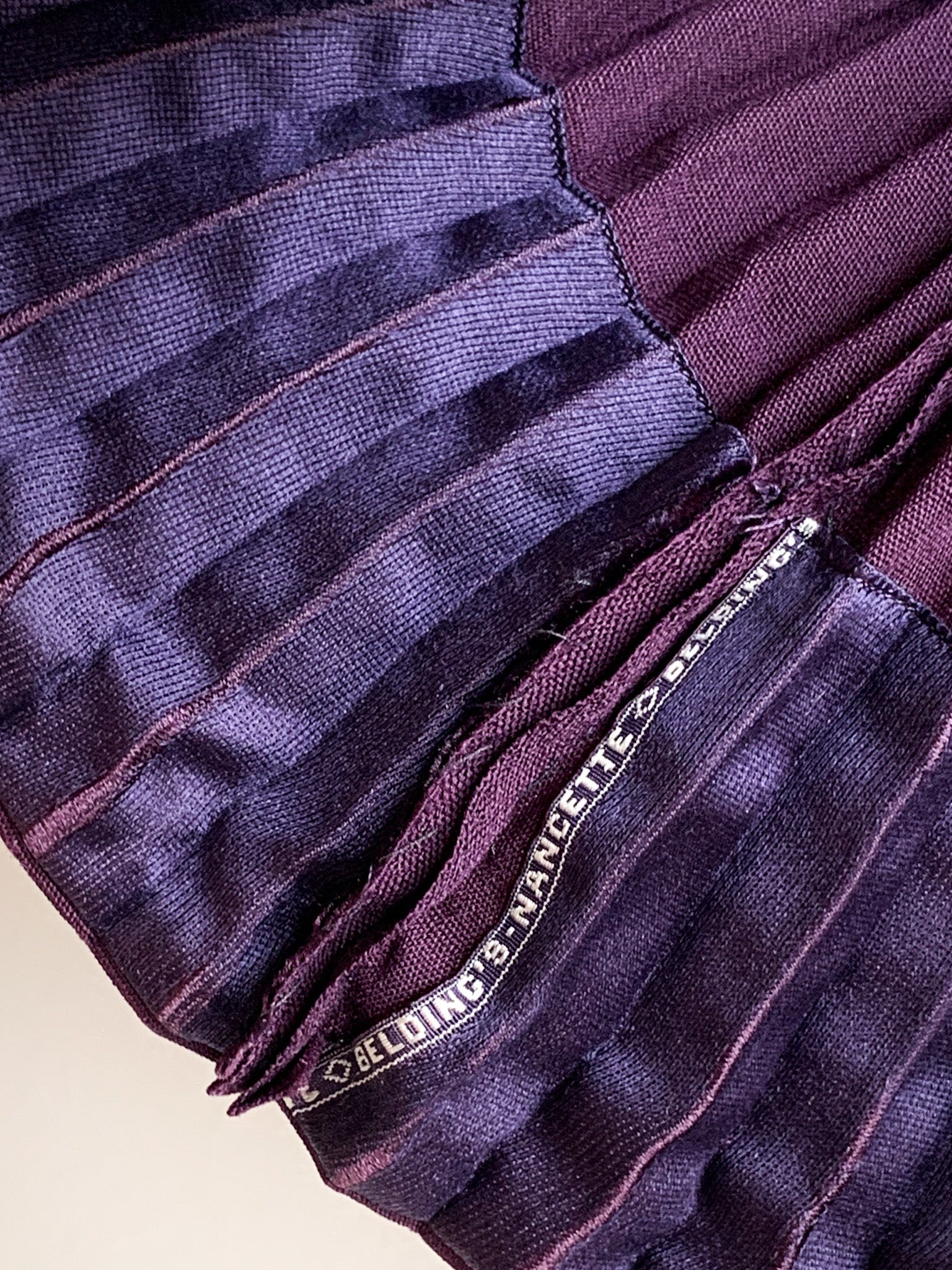 1940's Aubergine Pleated Skirt