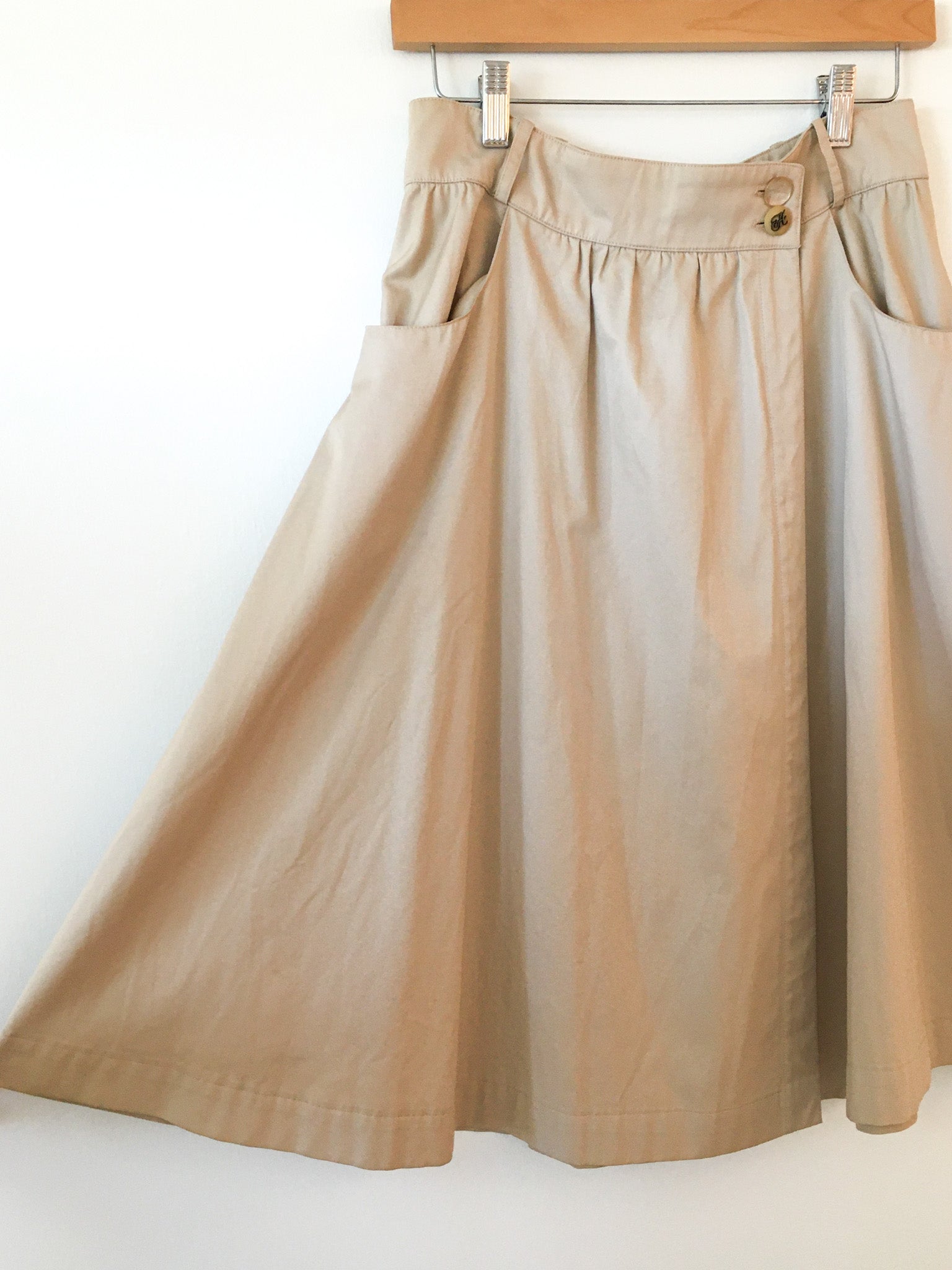 Hermès Khaki Marseille Skirt