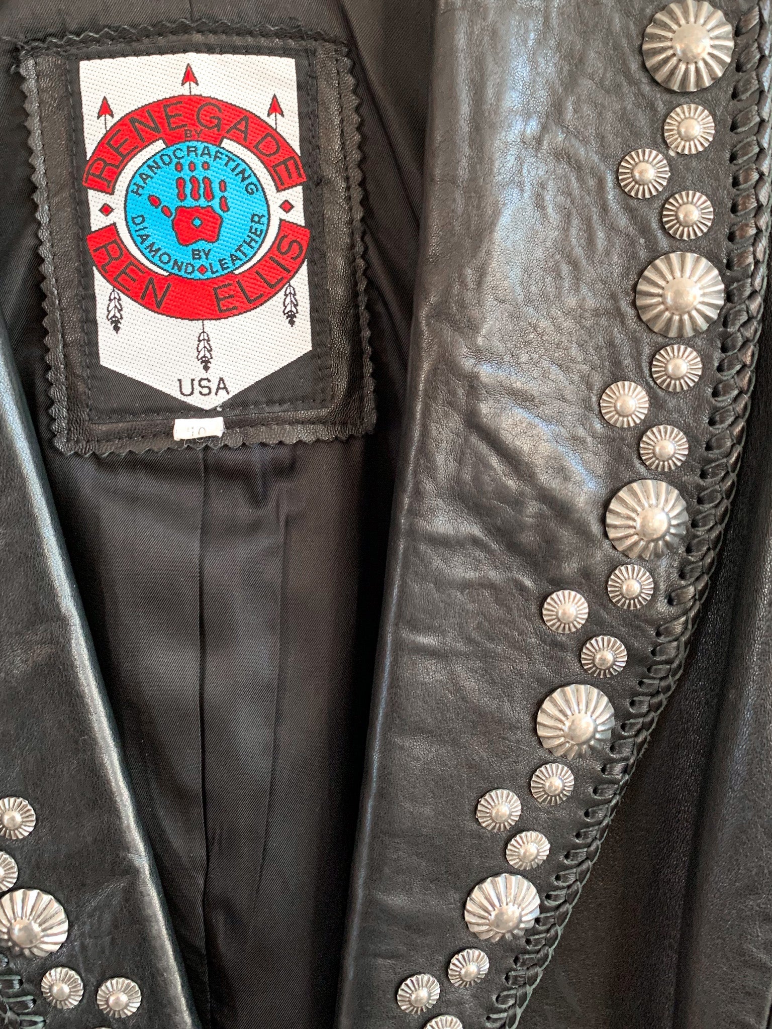 Handcrafted Leather Studded Jacket