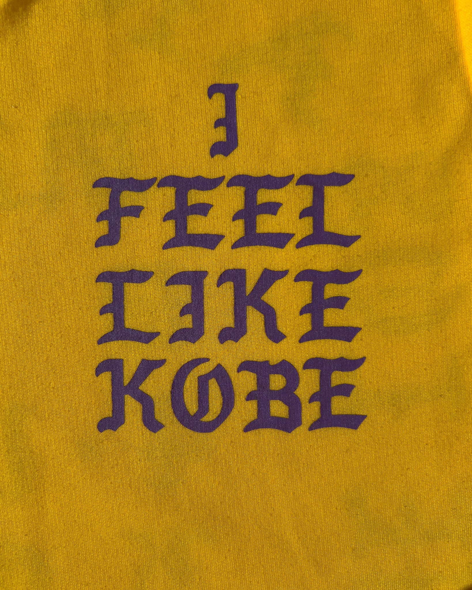 KANYE WEST X KOBE BRYANT "I FEEL LIKE KOBE" MAMBA DAY TEE