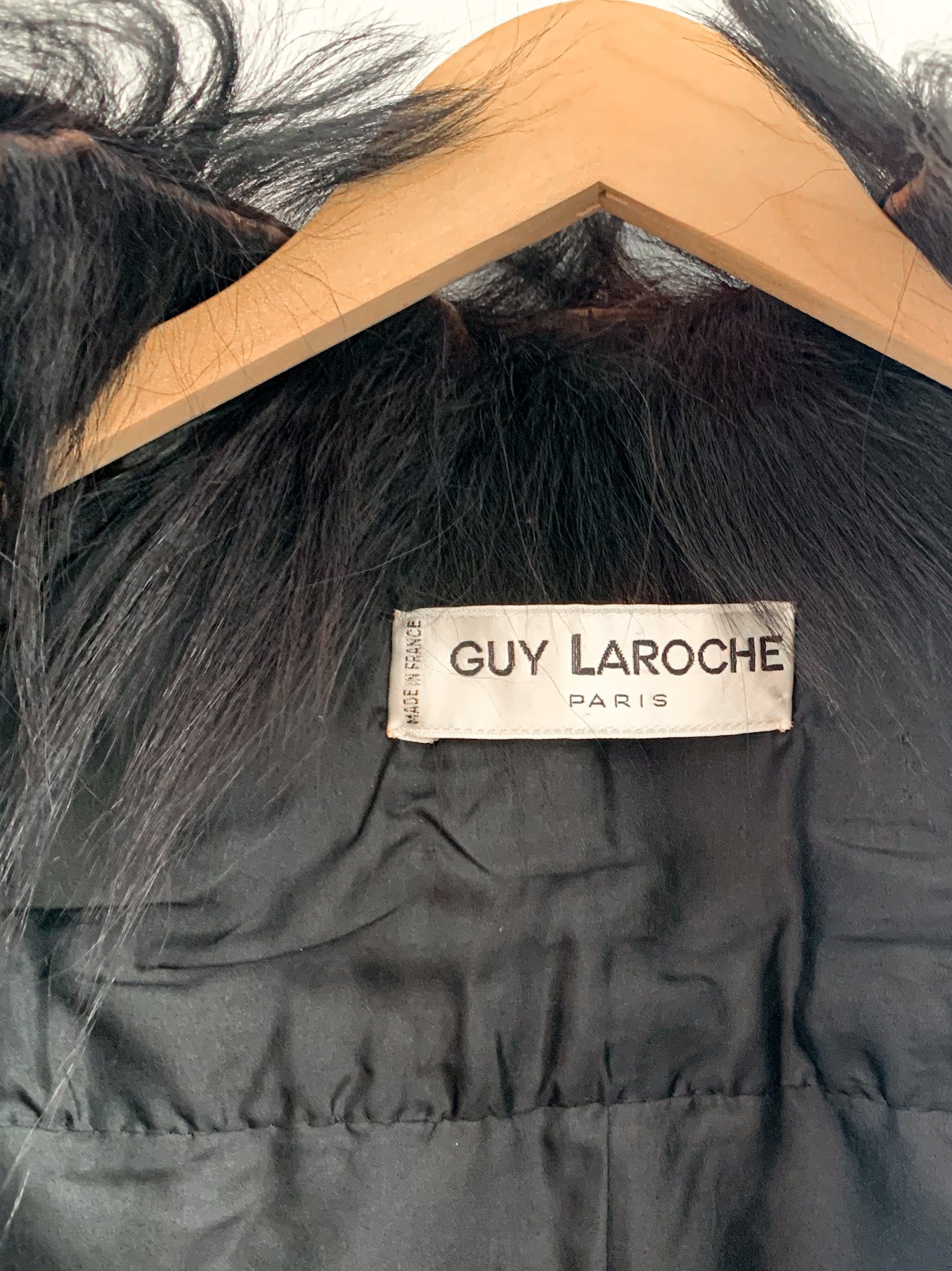 Guy Laroche Goat Hair Collar Jacket