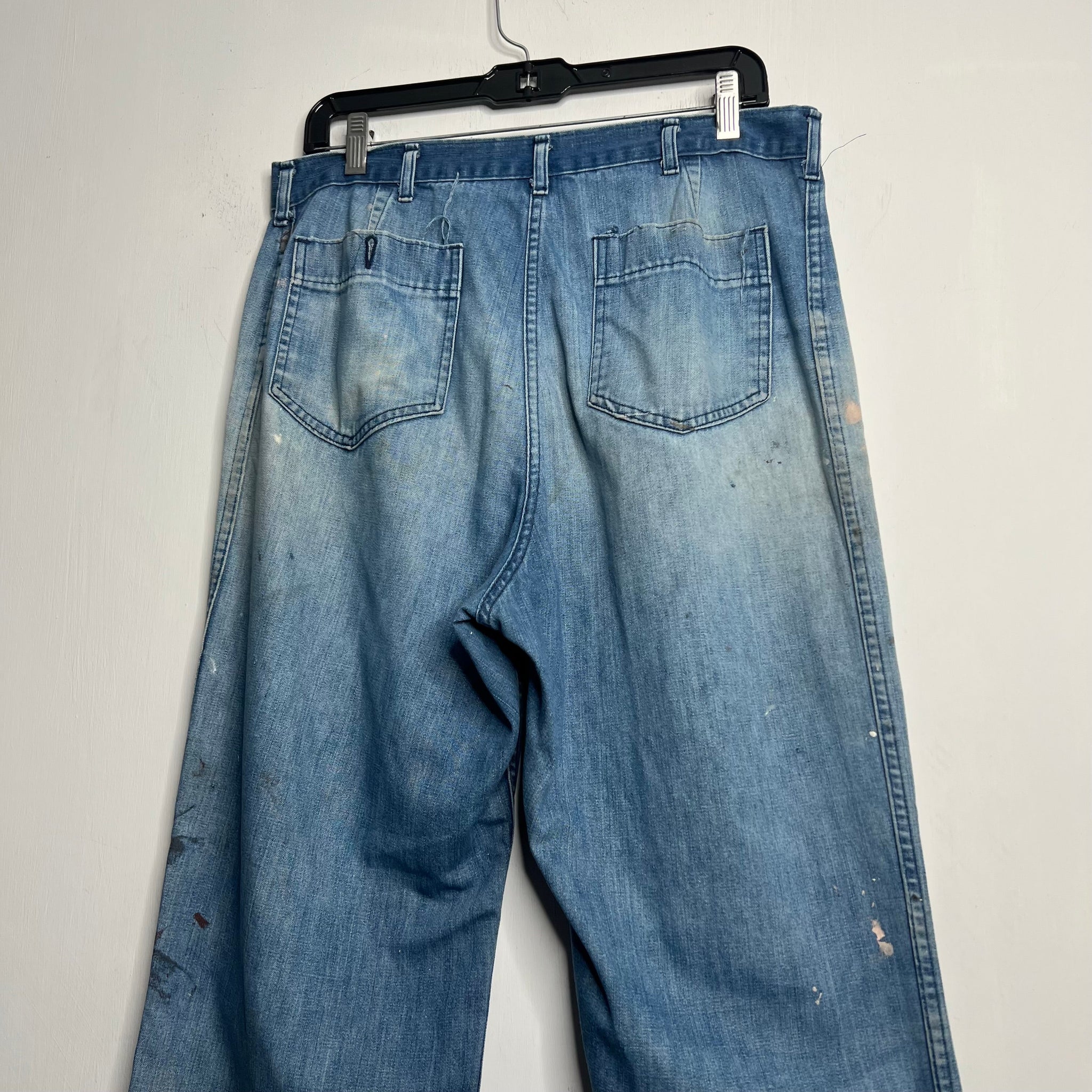 Perfectly Thrashed Flared Jeans - 1960s