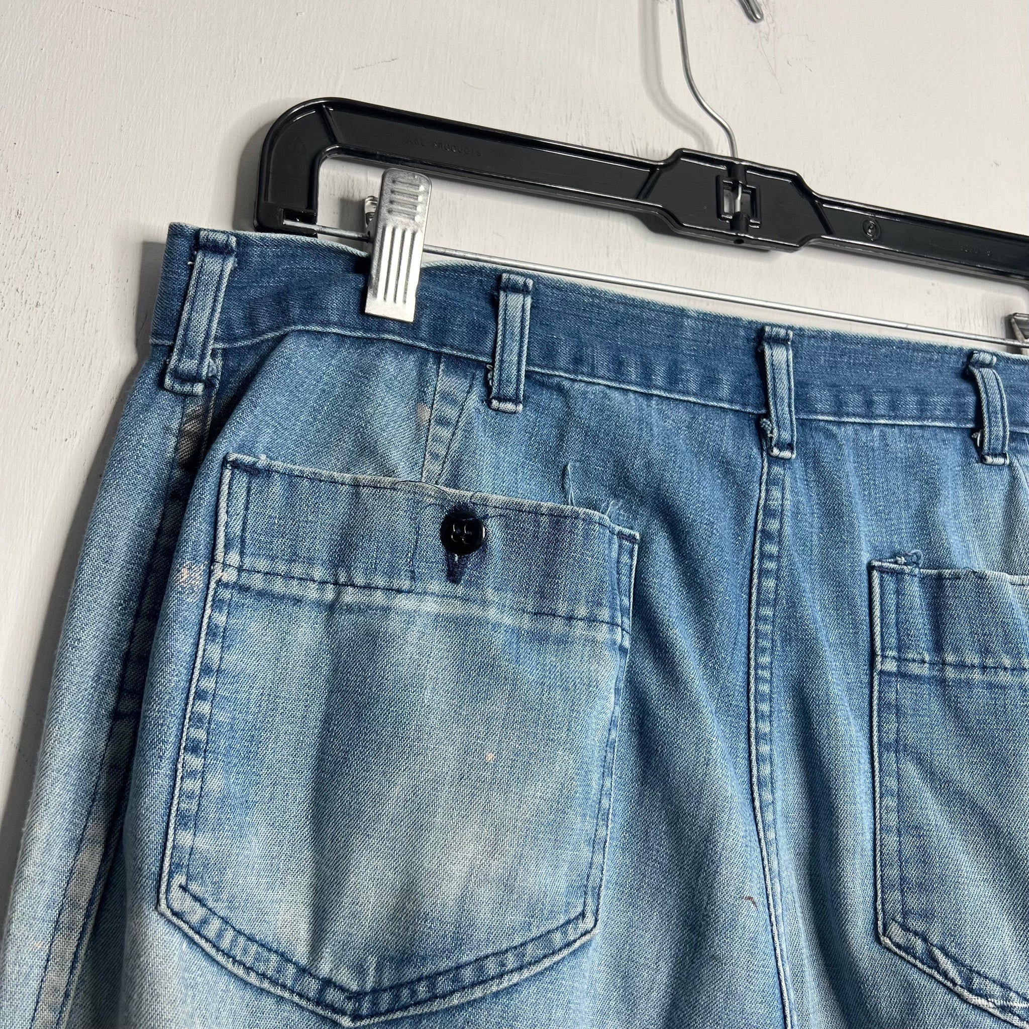 Perfectly Thrashed Flared Jeans - 1960s