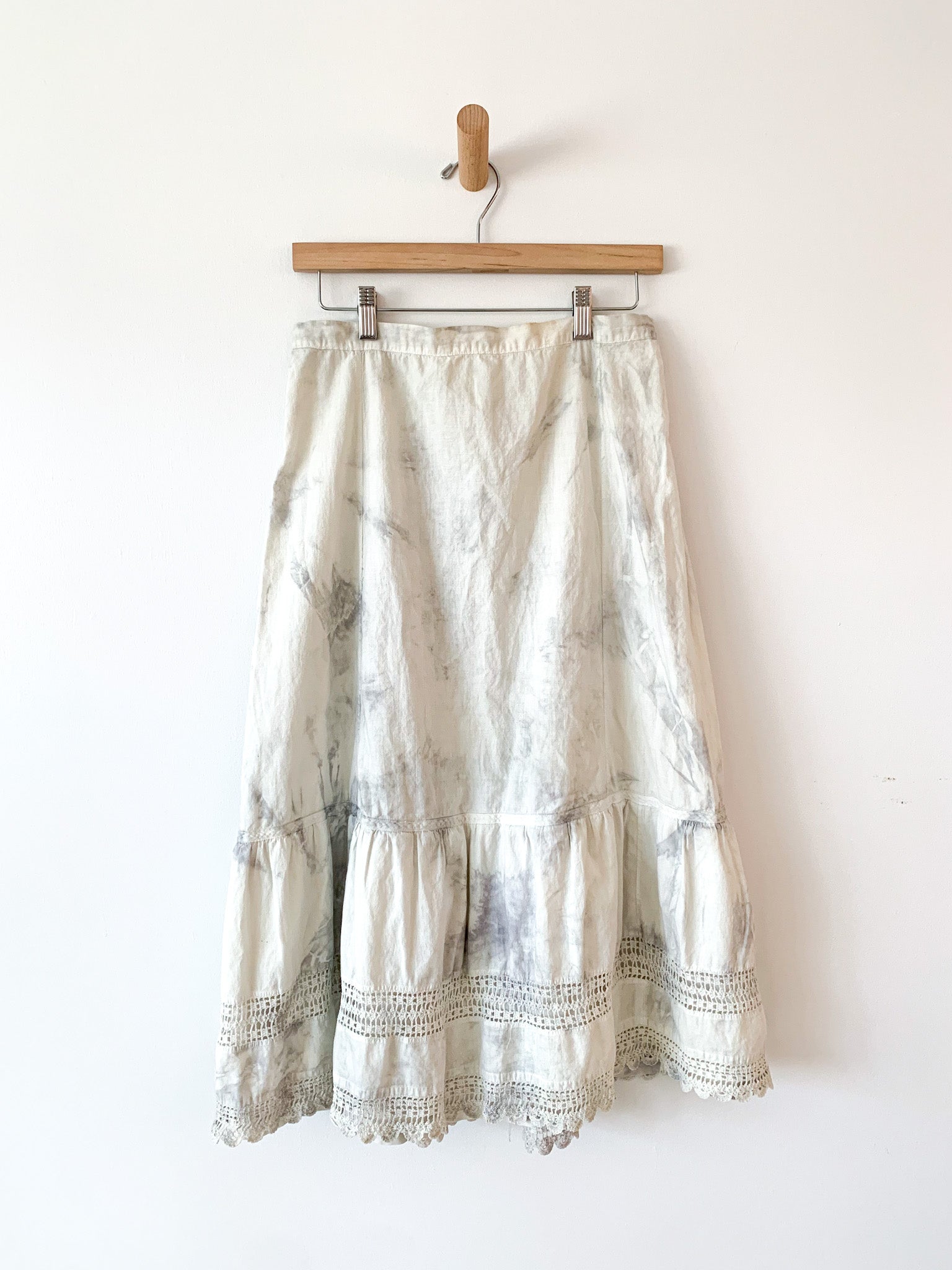 Victorian Sage Hand Dyed Skirt