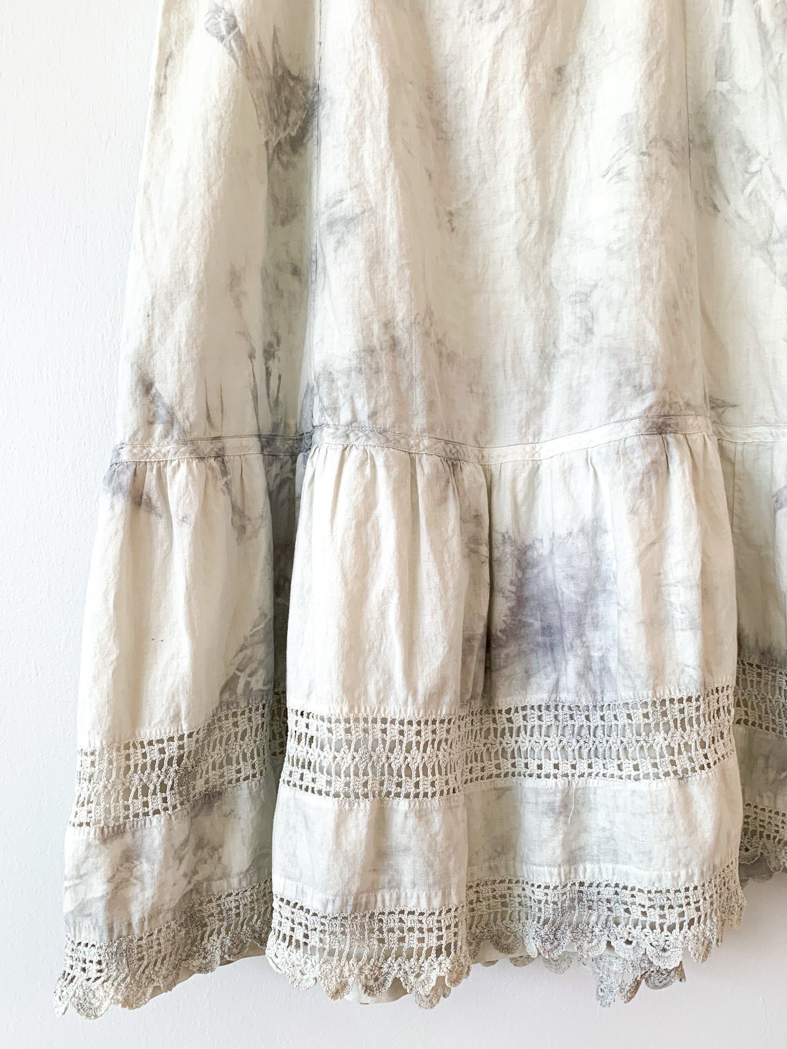 Victorian Sage Hand Dyed Skirt