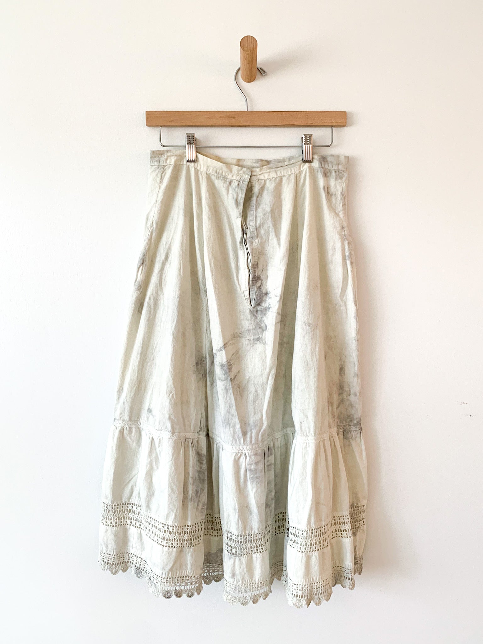 Victorian Sage Hand Dyed Skirt