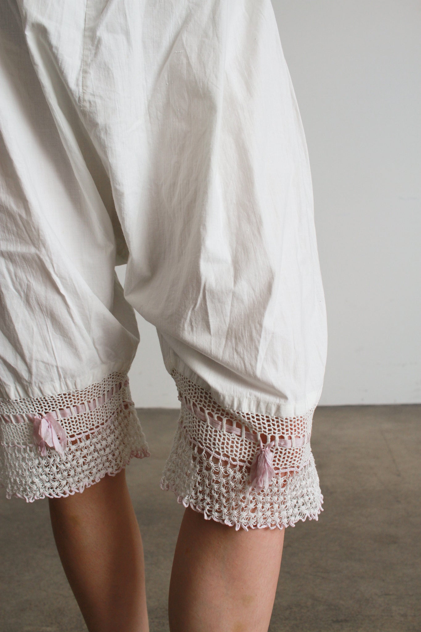 Victorian Cotton Lavender Crochet Bloomers