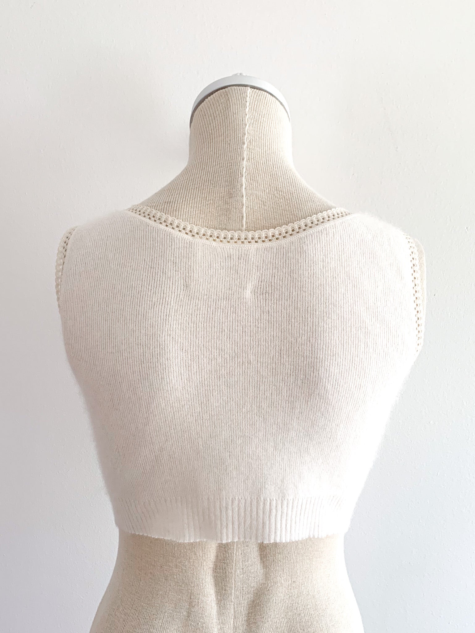 Cropped Angora Tank