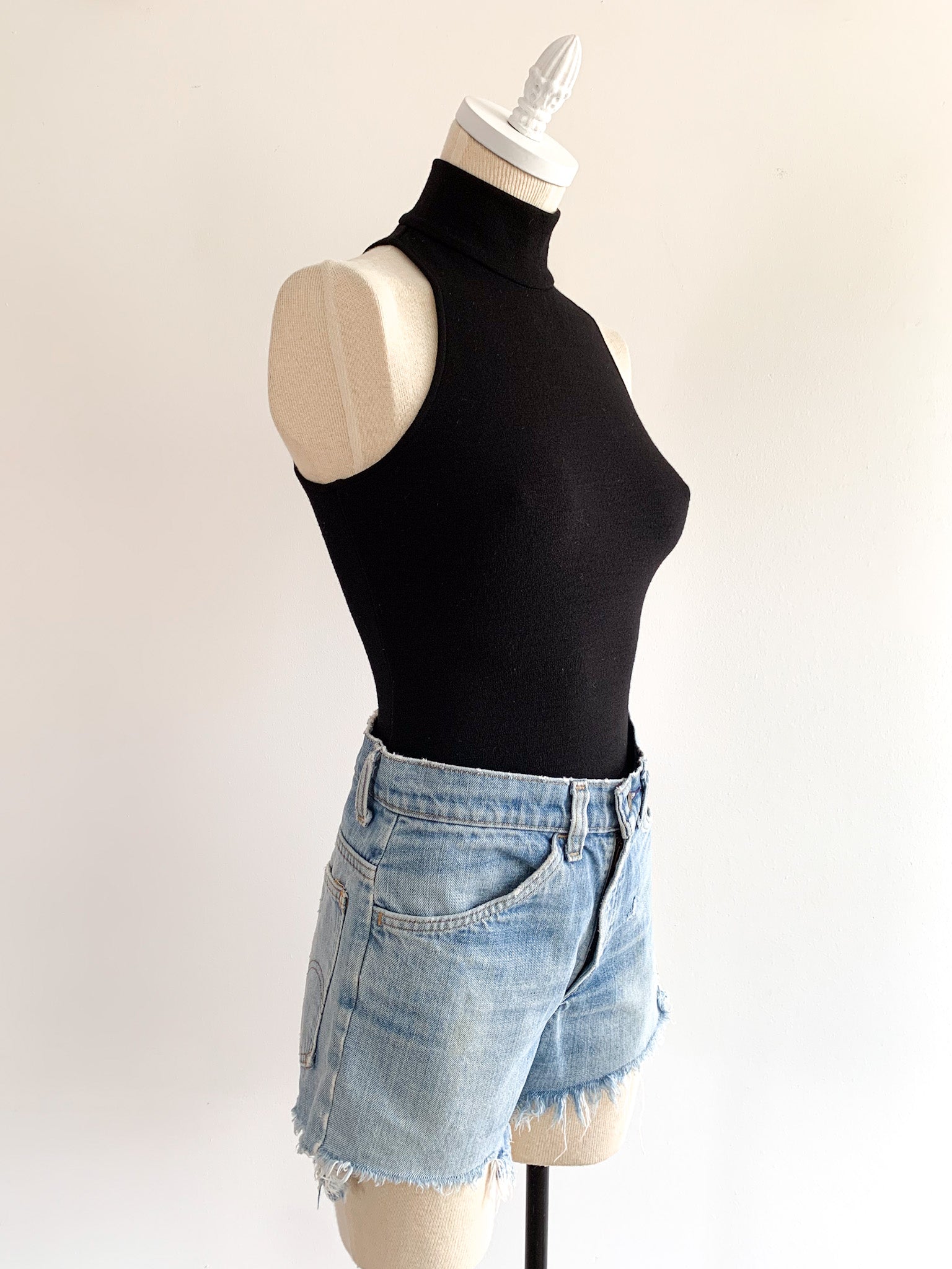 1980's Bebe High Neck Bodysuit