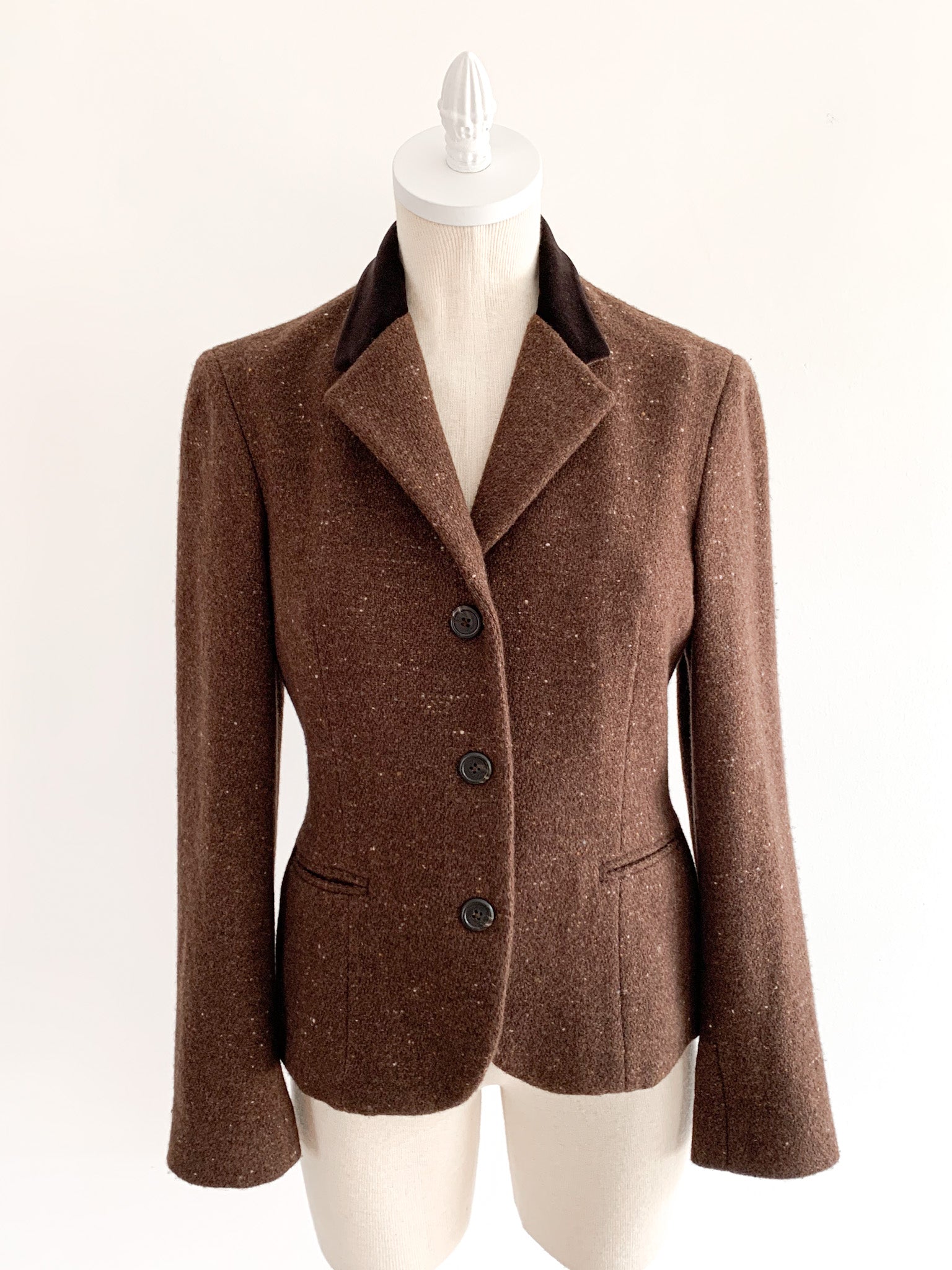 Ralph Lauren Velvet Collar Riding Blazer