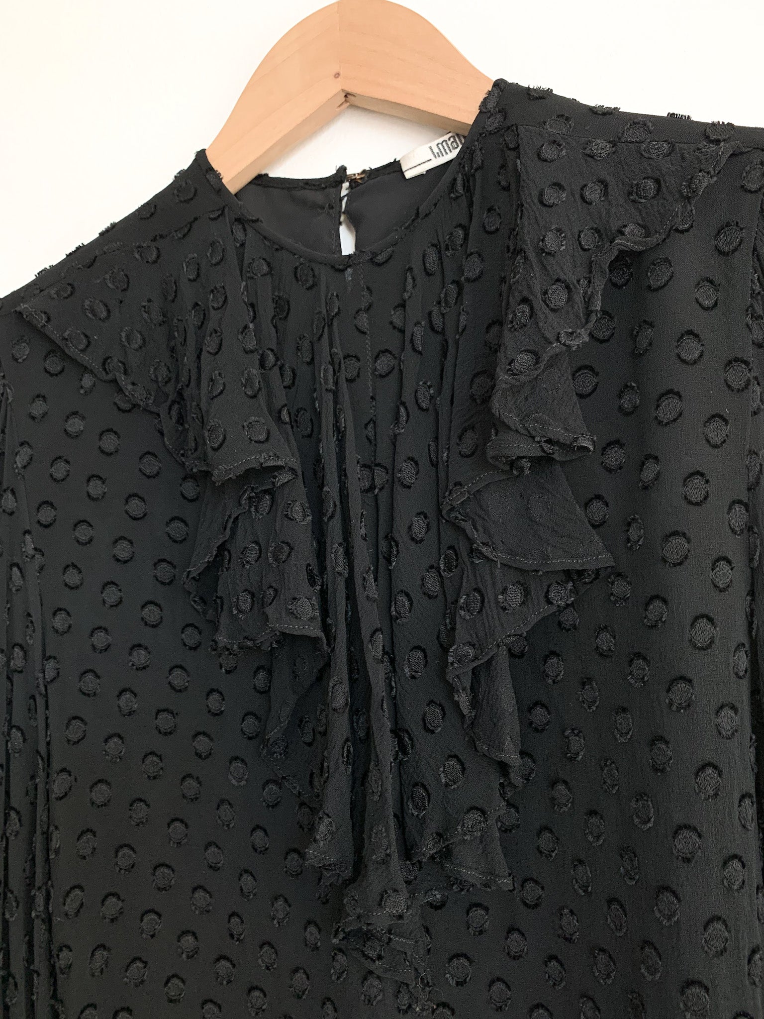 1980's Anne Klein Devoré Blouse