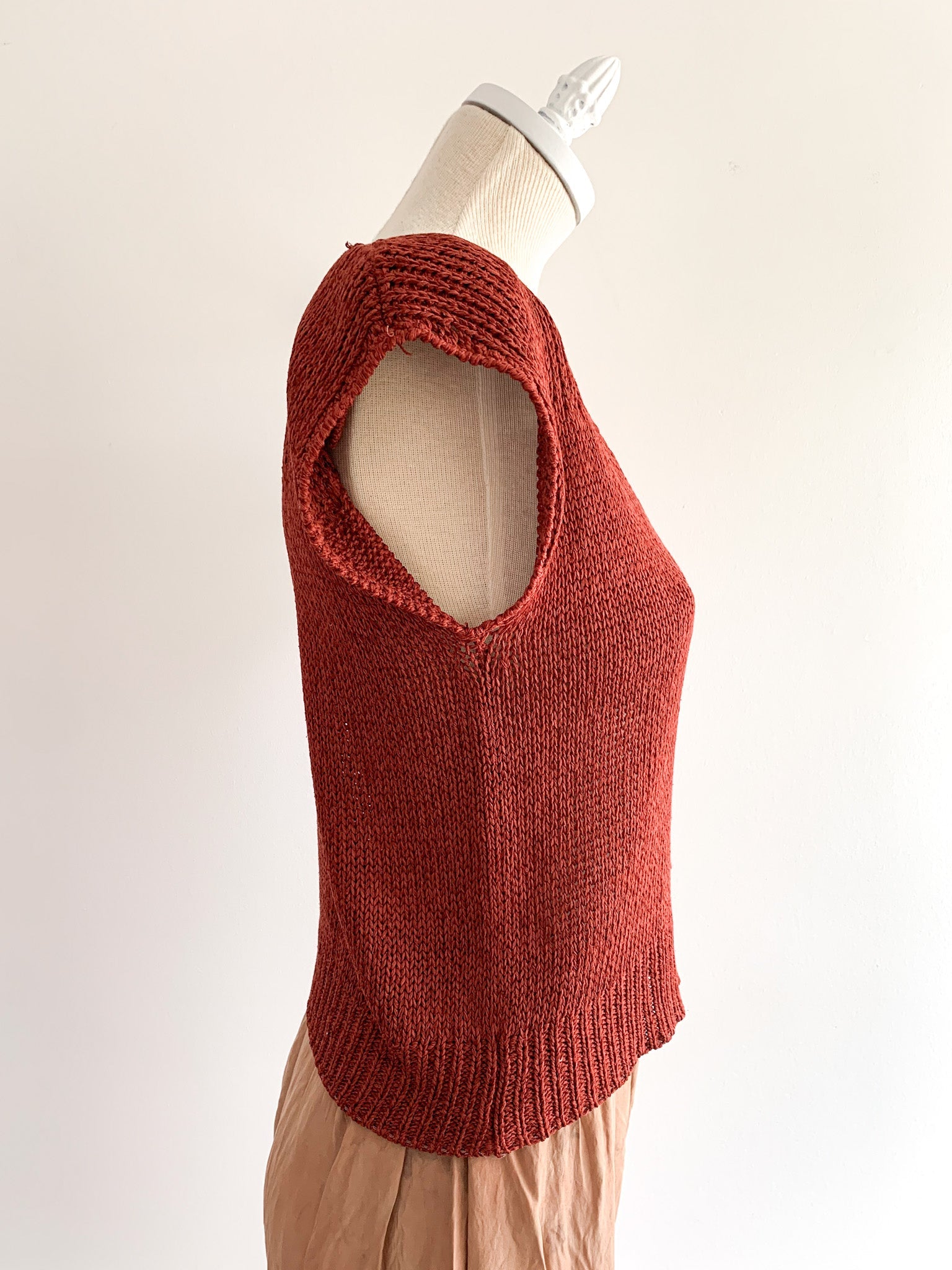 Knit Terracotta Top