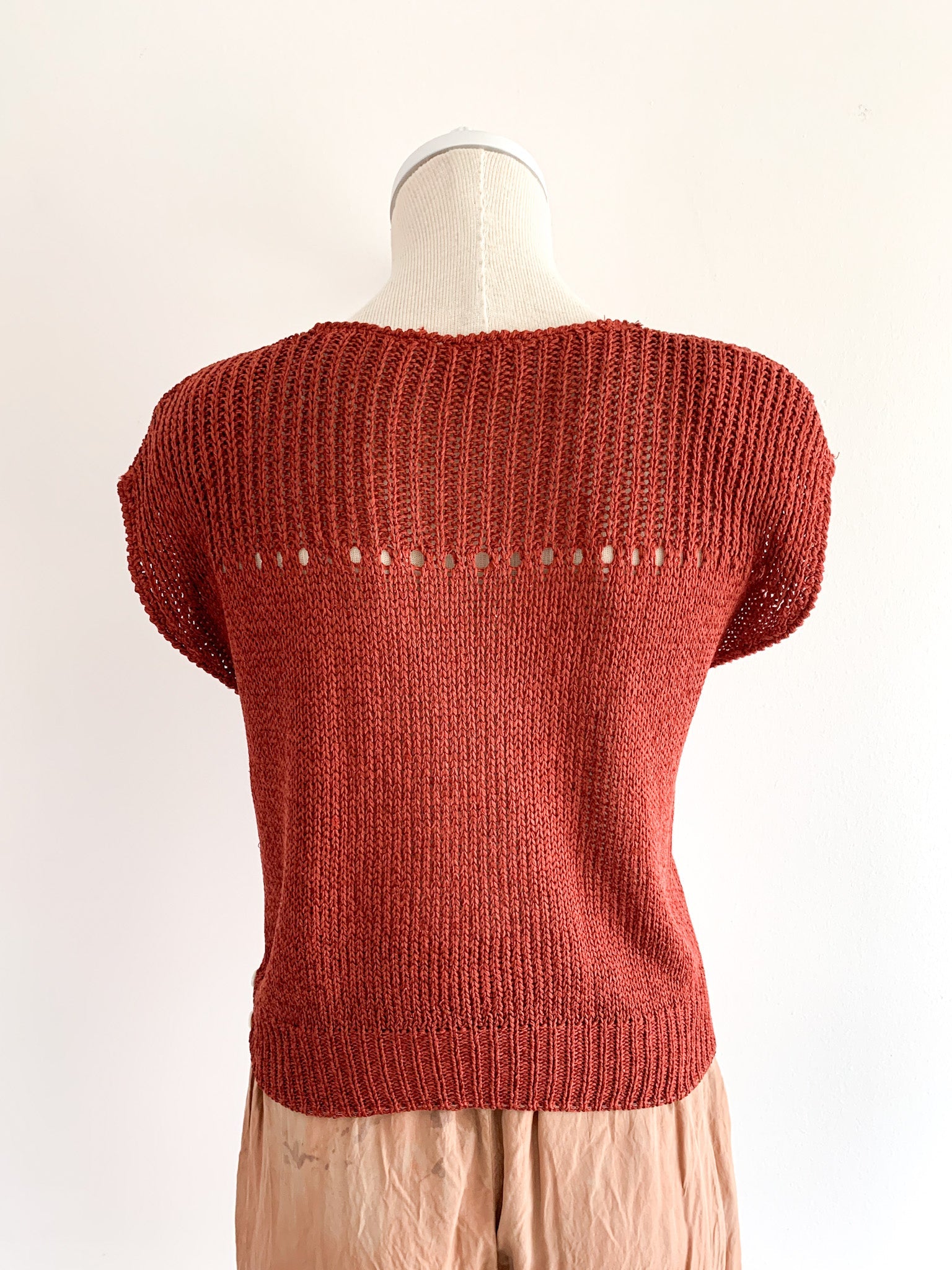 Knit Terracotta Top