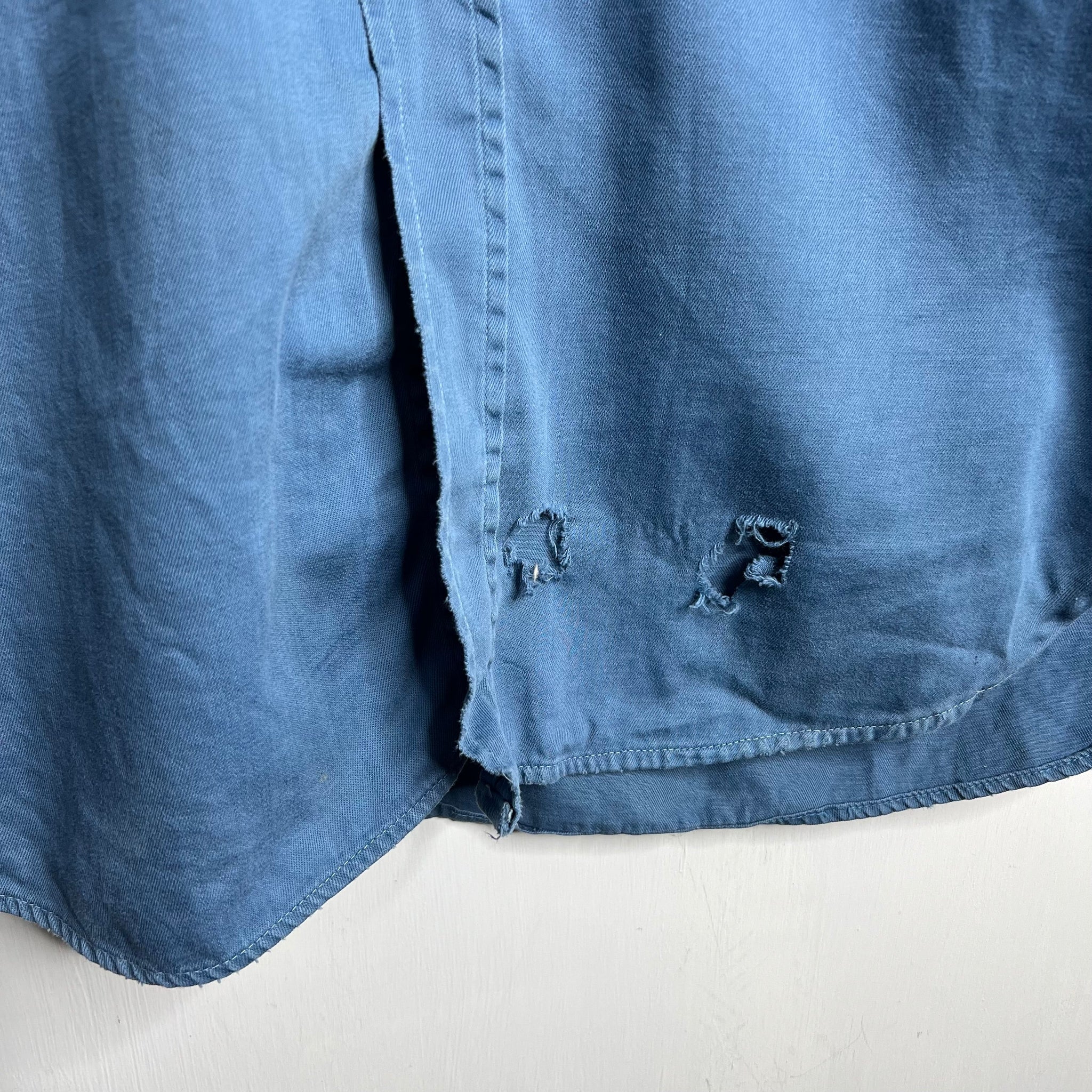 Top N Bottom Repaired Work Shirt - 1950s