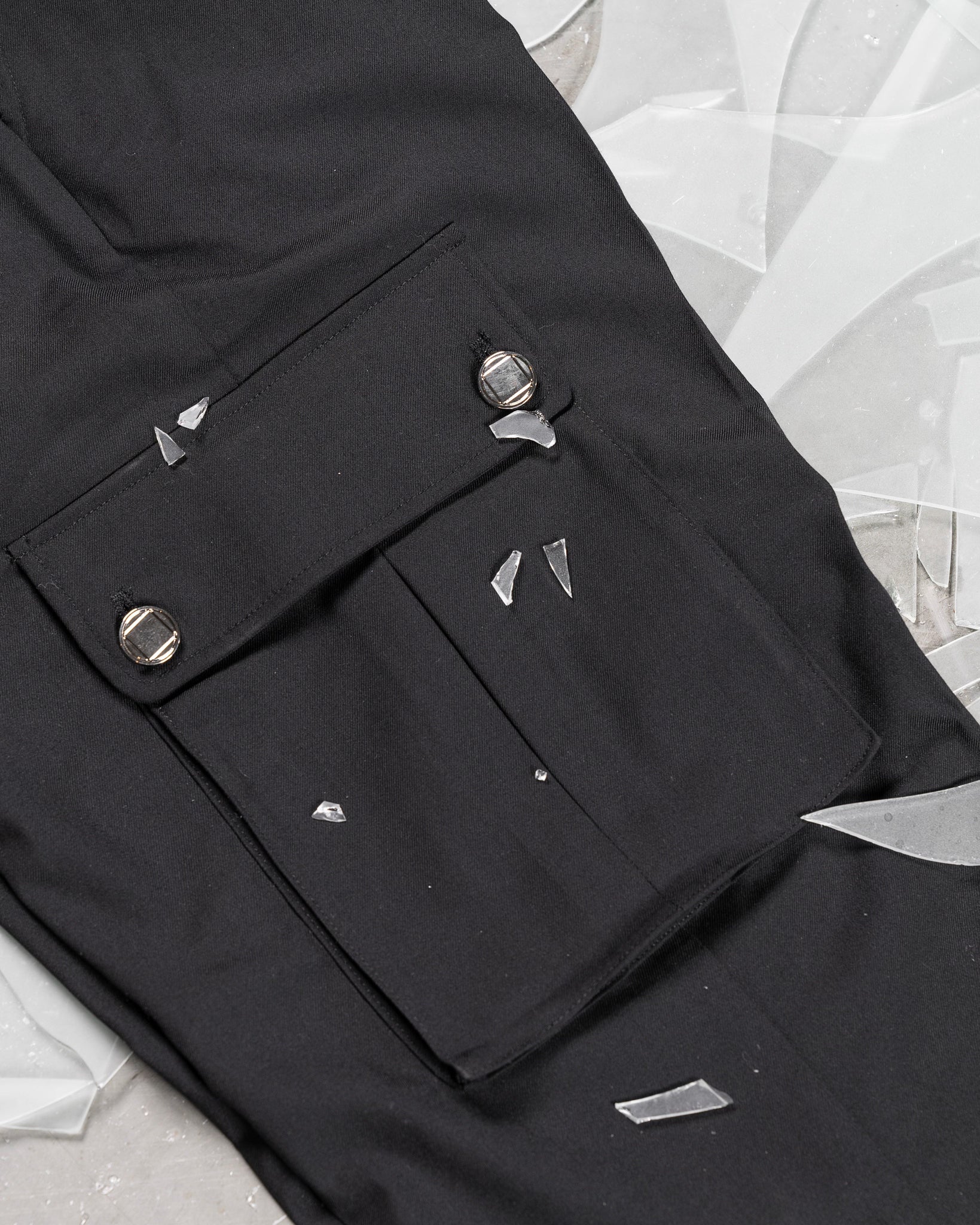 Uniform Cargo Trouser in Black