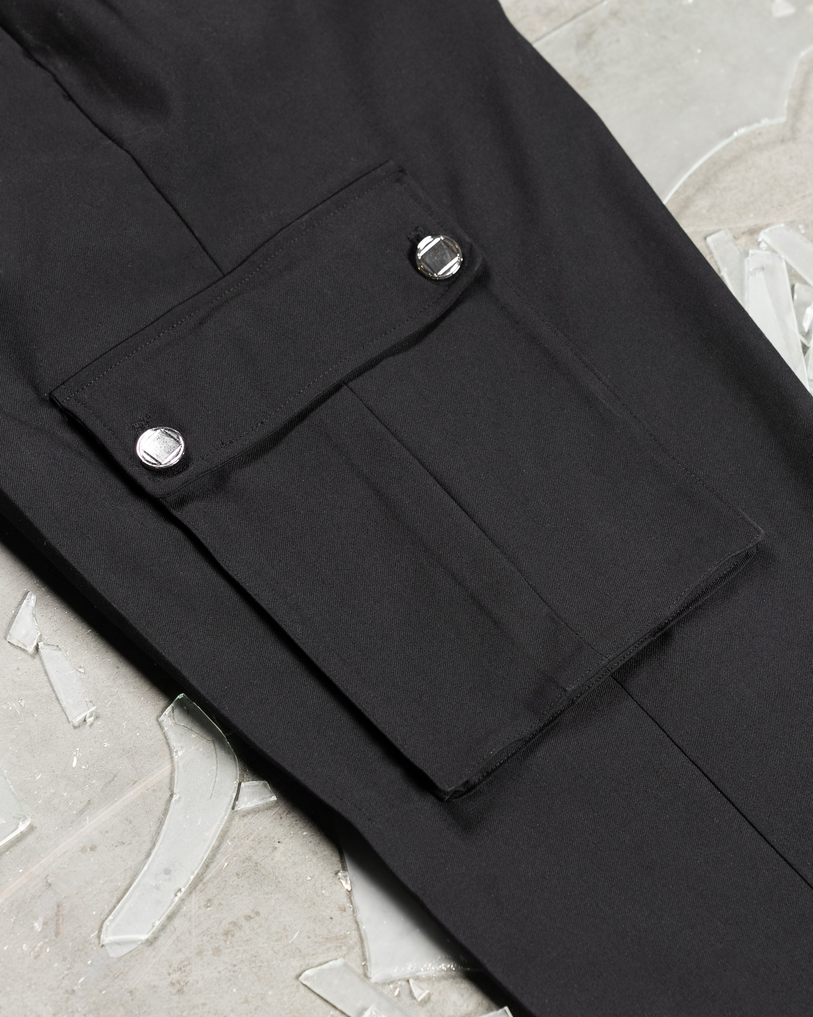 Uniform Cargo Trouser in Black