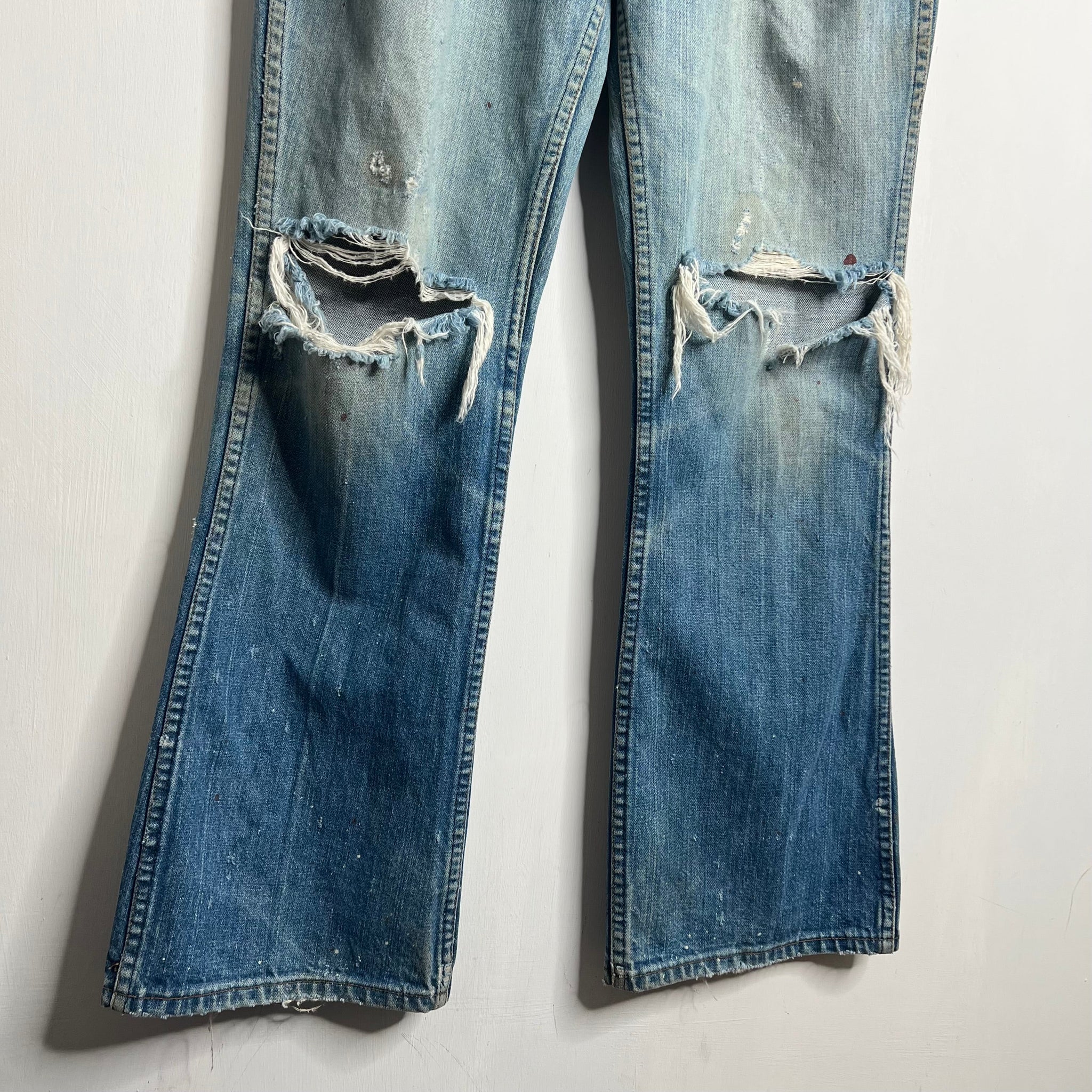 Thrashed + Repaired Maverick Jeans - Early 70s