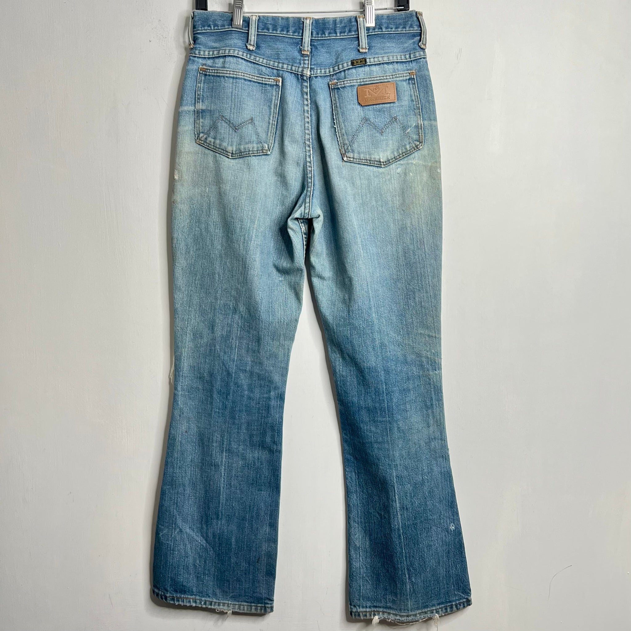 Thrashed + Repaired Maverick Jeans - Early 70s