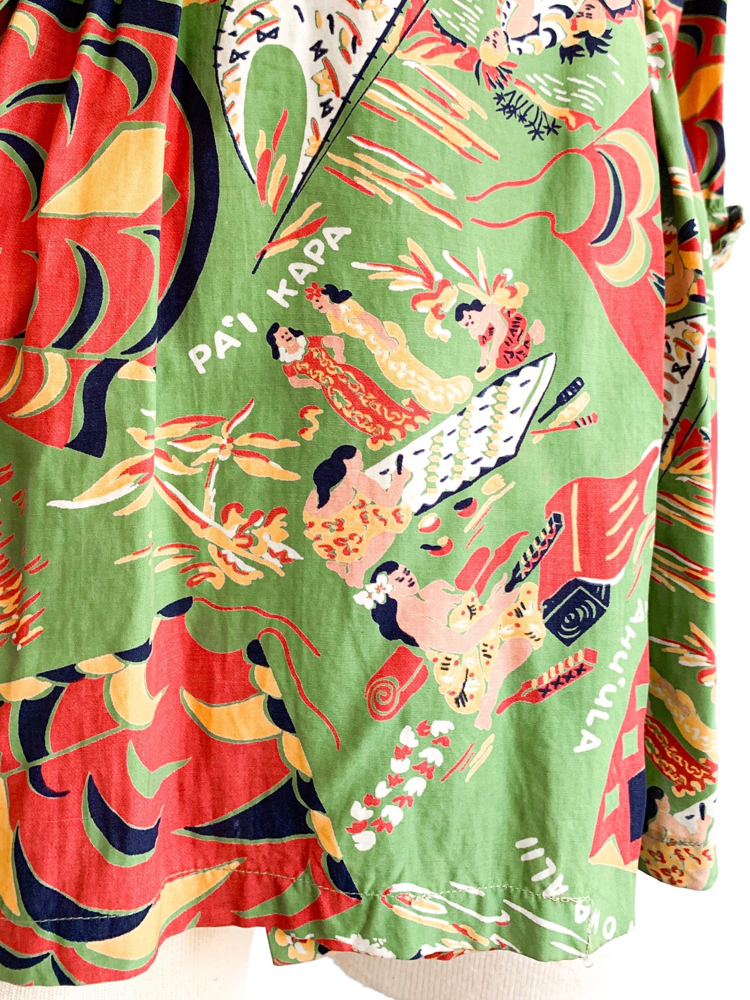 1940’s Watumull's Cold Rayon Hawaiian Dress