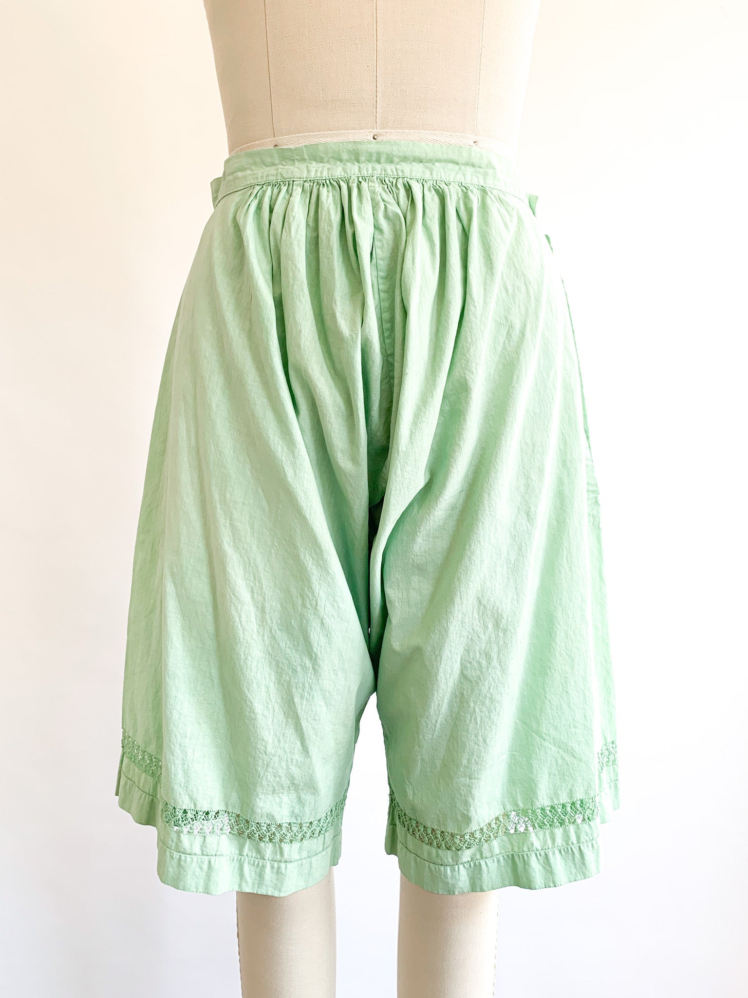 1920's Mint Julep Hand Dyed Pantaloons