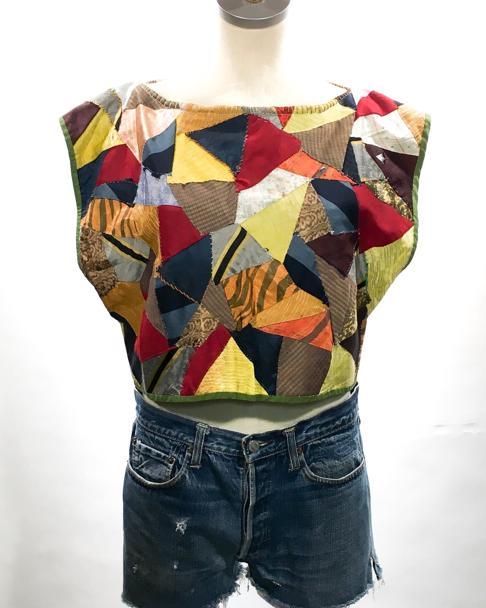 Handmade Crop Top from 1940s Quilt