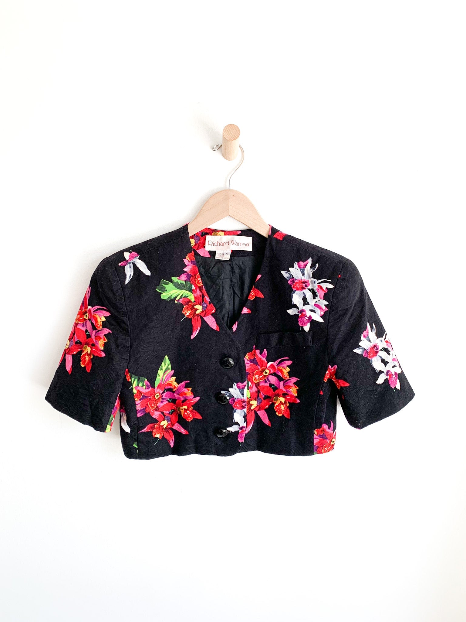 Cropped Floral Jacket