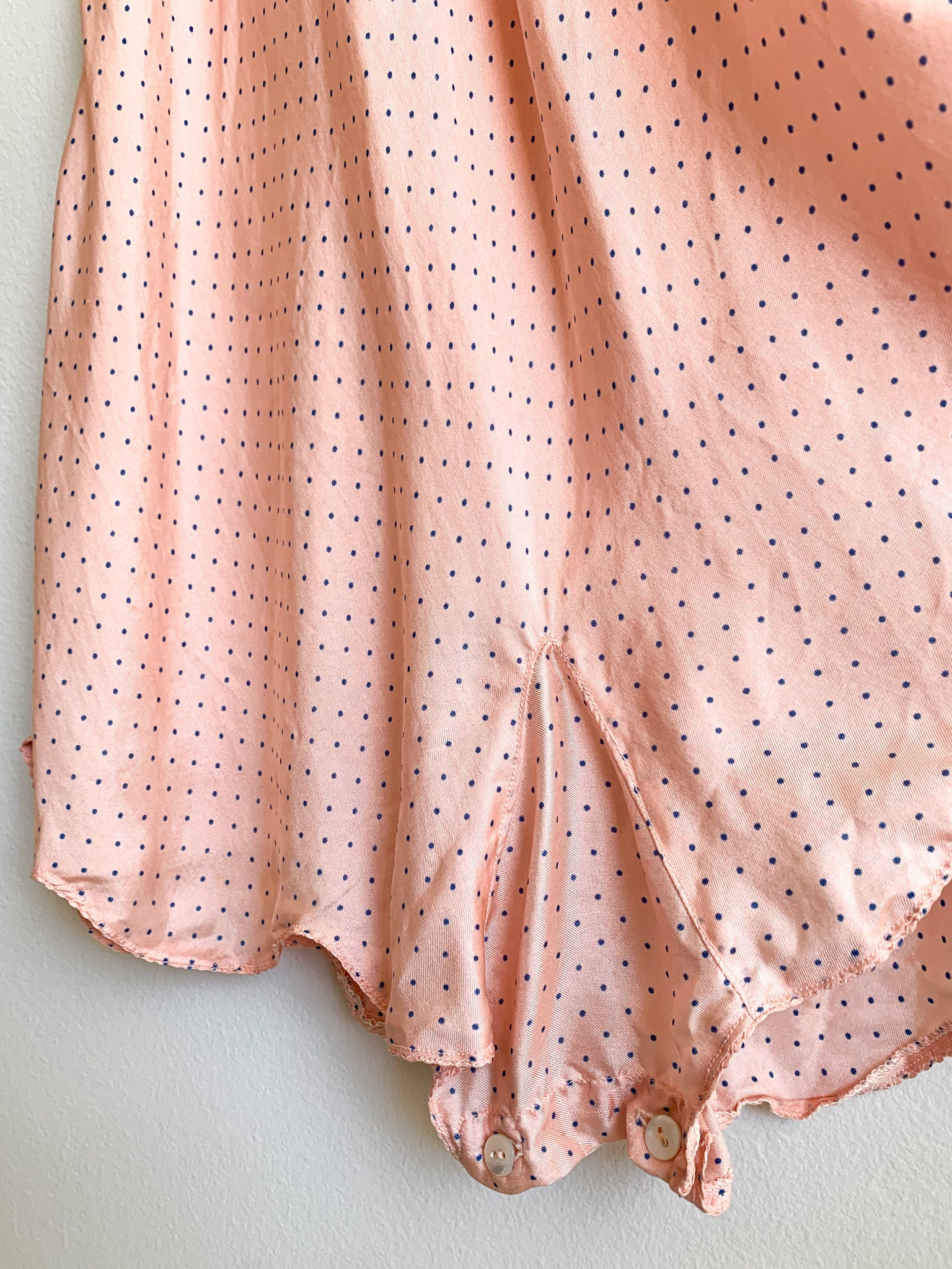 1940's Silk Polka Dot Step-In