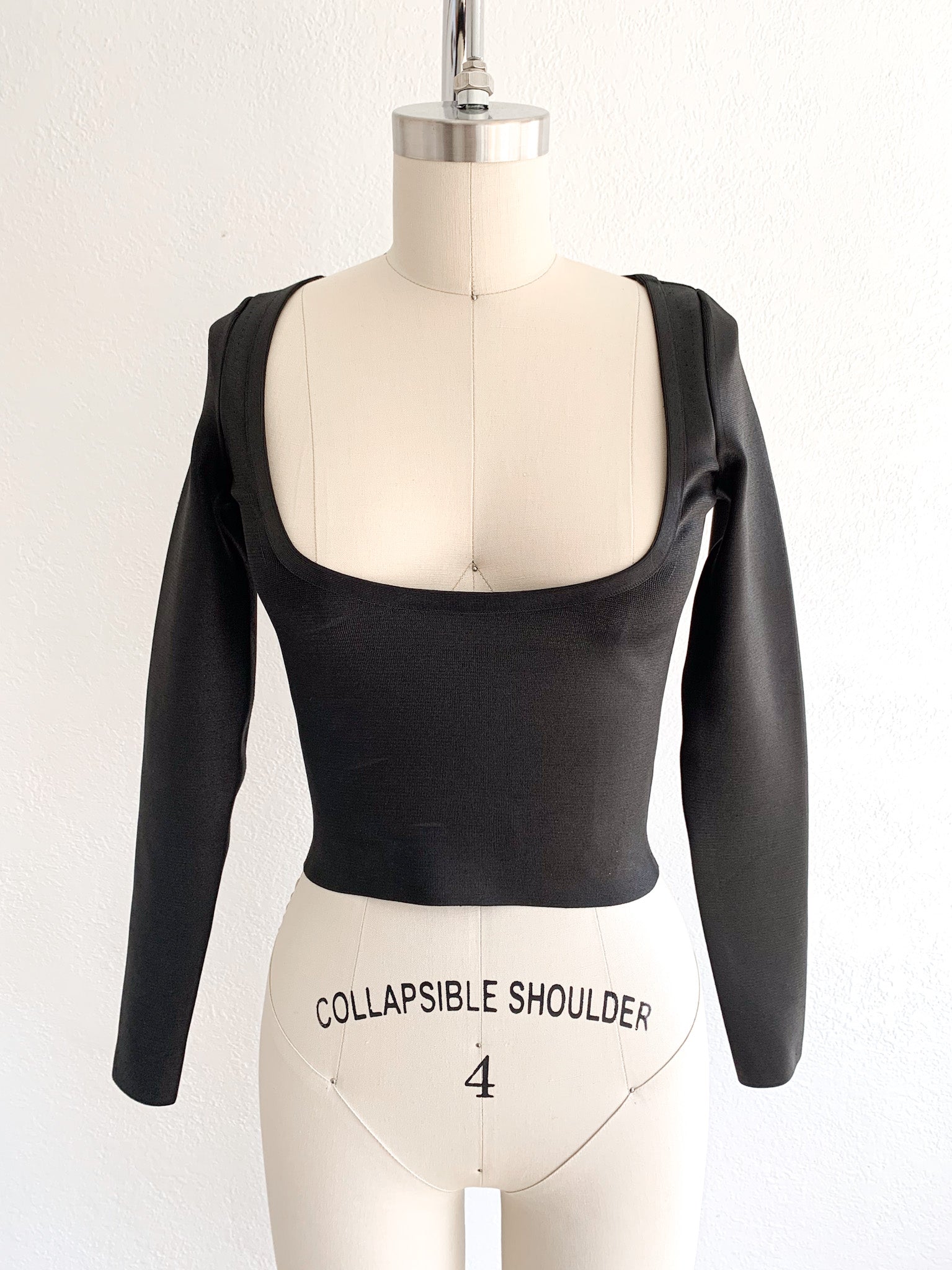 Alexander Wang Low Scoop Neck Cropped Top