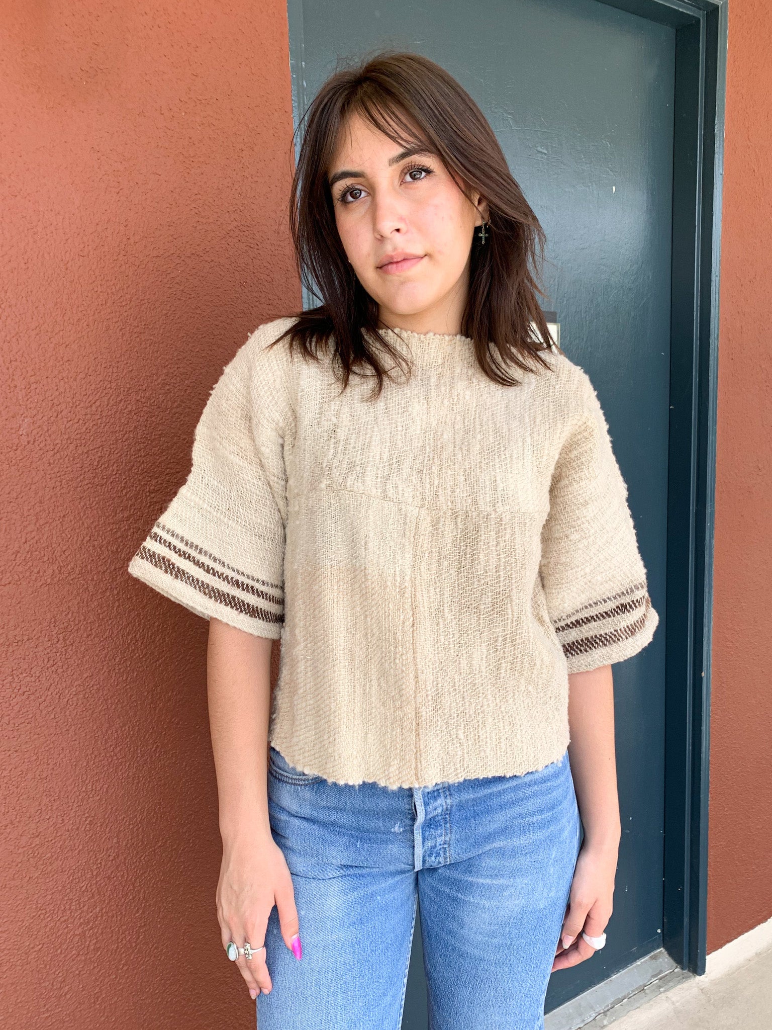 Natural Loomed Artisan Top