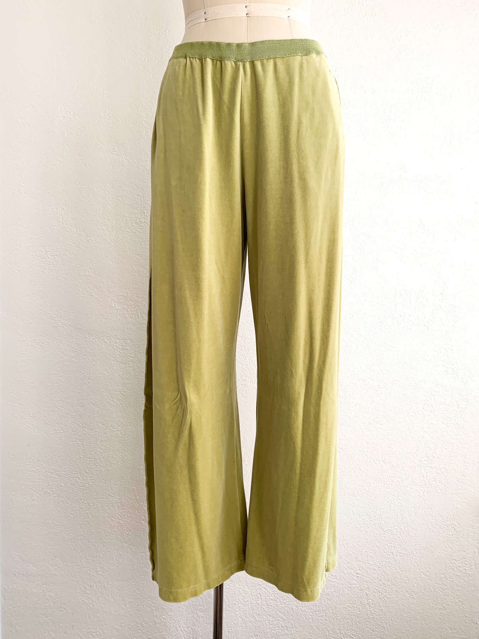 Sonia Rykiel Celery Green Velour Track Suit