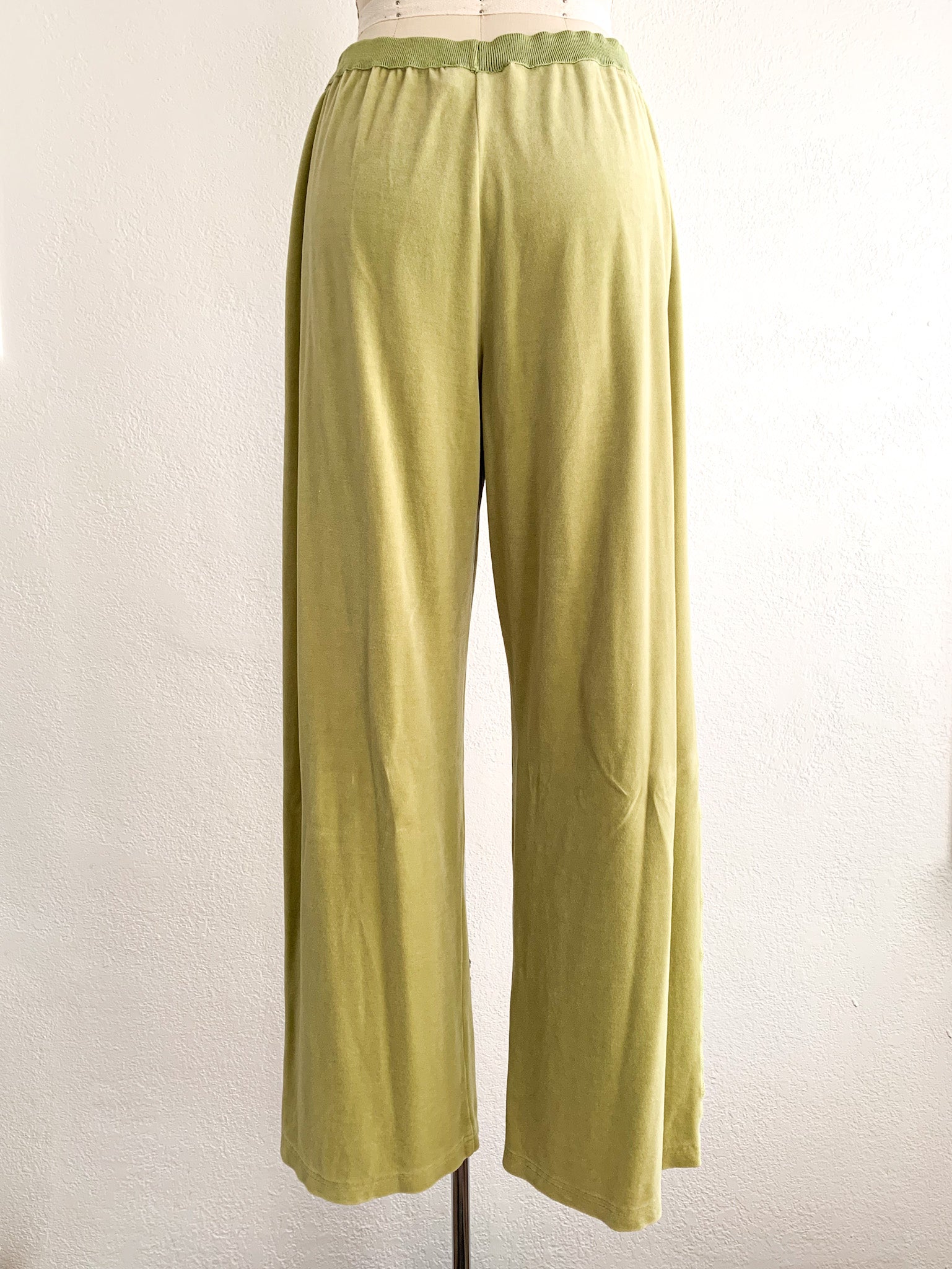 Sonia Rykiel Celery Green Velour Track Suit