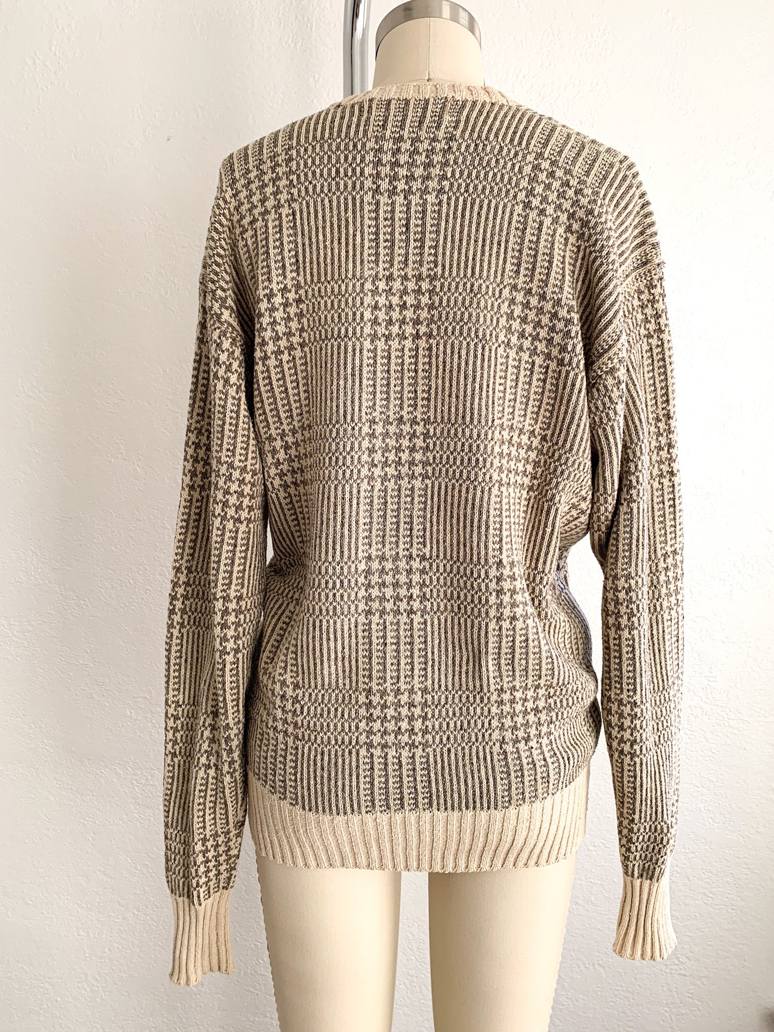 Ralph Lauren Polo Glen Plaid Silk Sweater