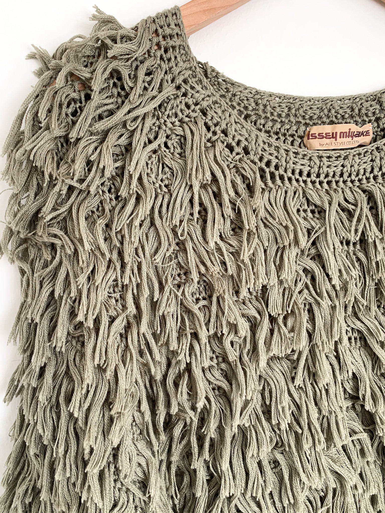 Rare 1970's Issey Miyake Shag Sweater