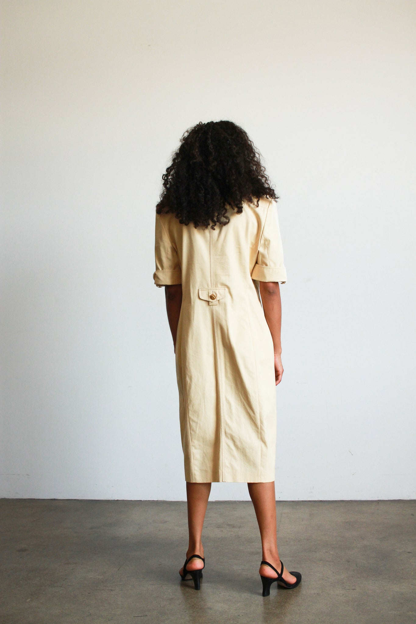 1980s ESCADA Camel Blazer Dress