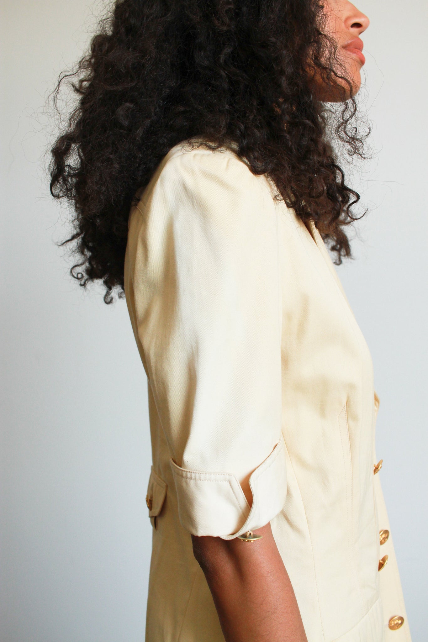 1980s ESCADA Camel Blazer Dress