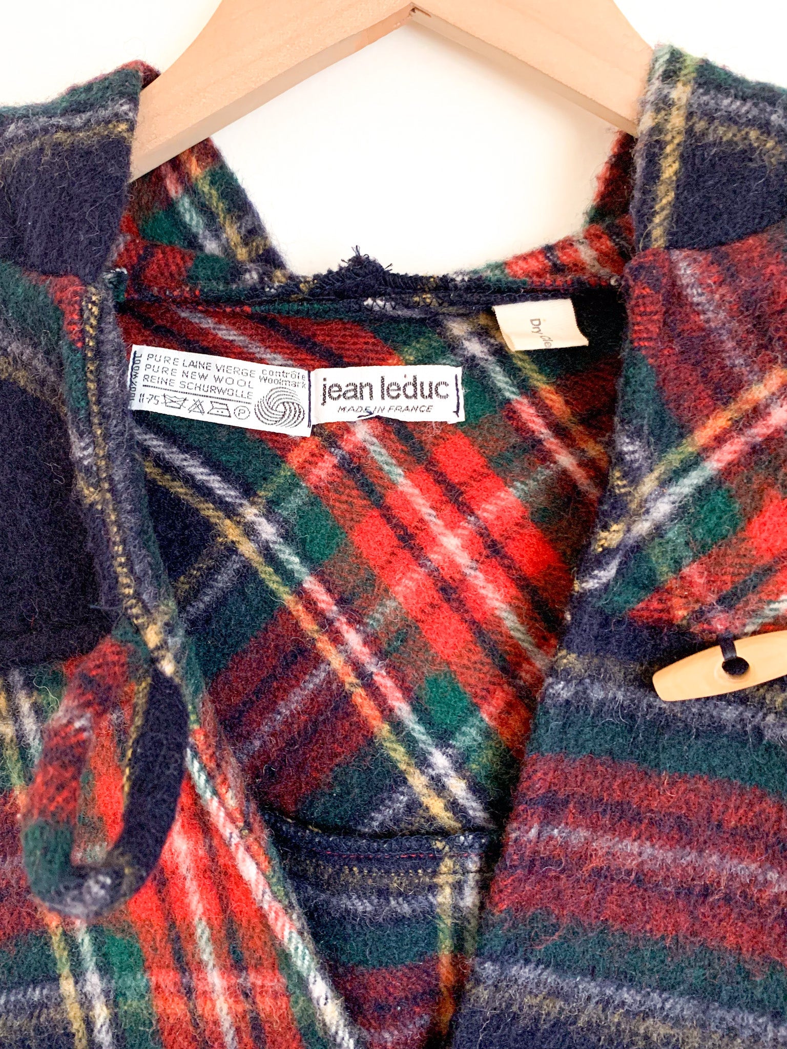 French Plaid Wool Pullover