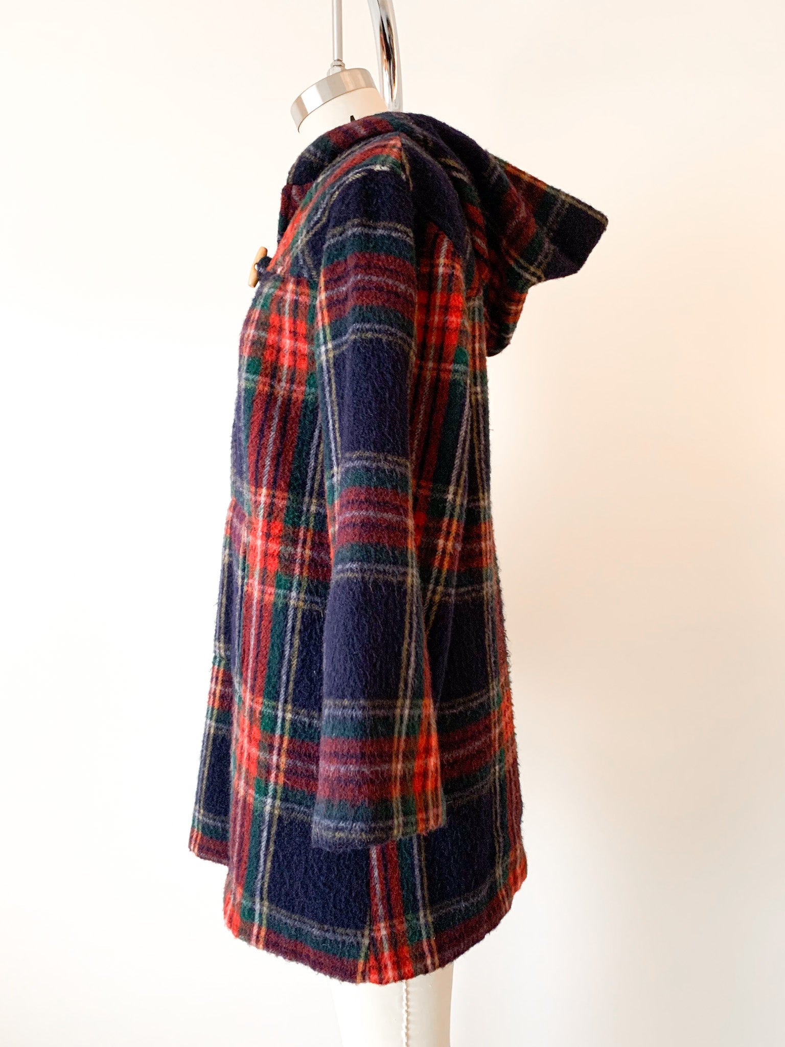 French Plaid Wool Pullover