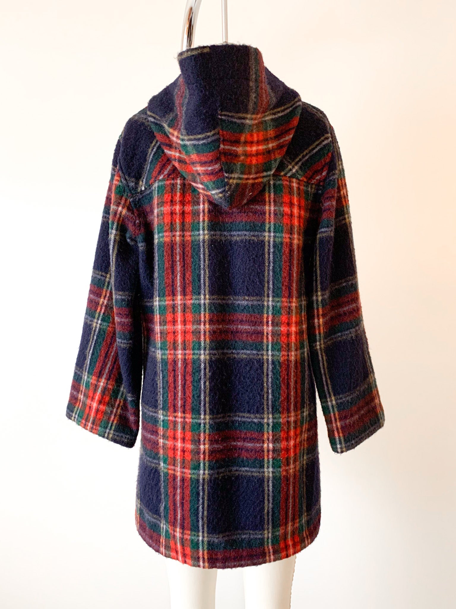 French Plaid Wool Pullover