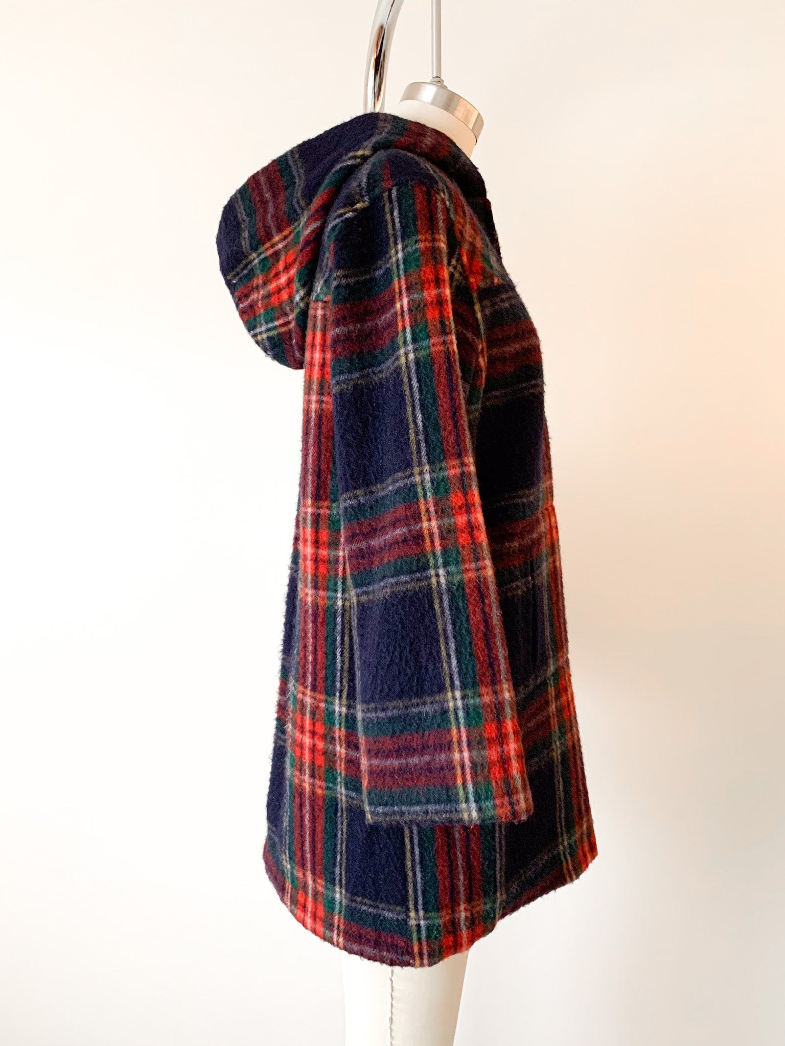 French Plaid Wool Pullover