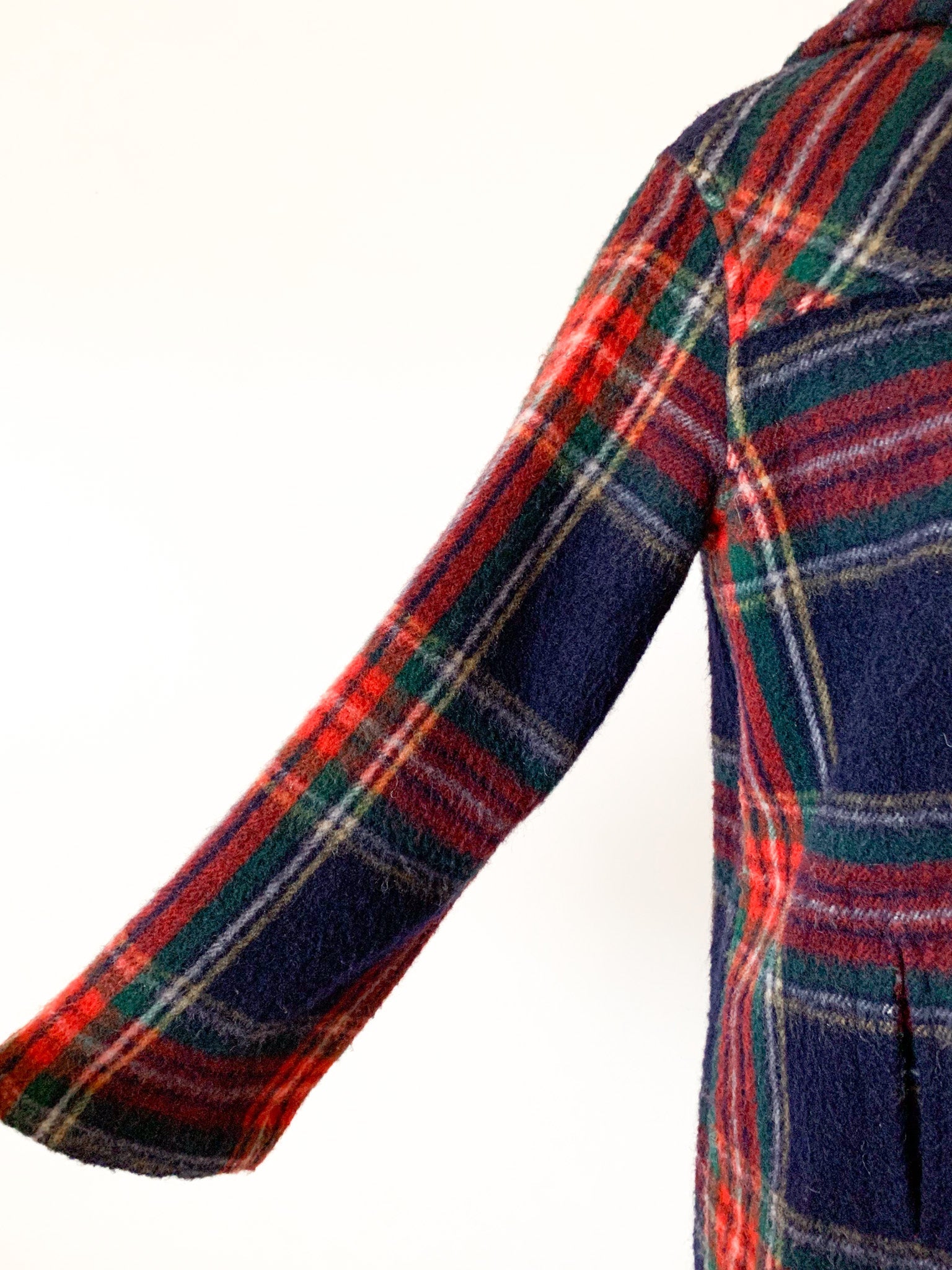 French Plaid Wool Pullover