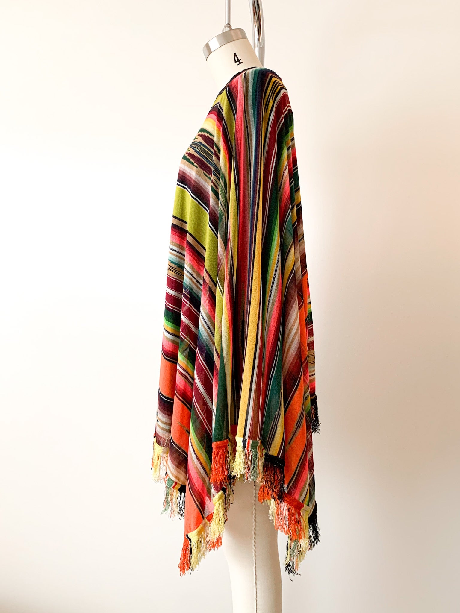 Jean Paul Gaultier Soleil Colorful Mesh Poncho