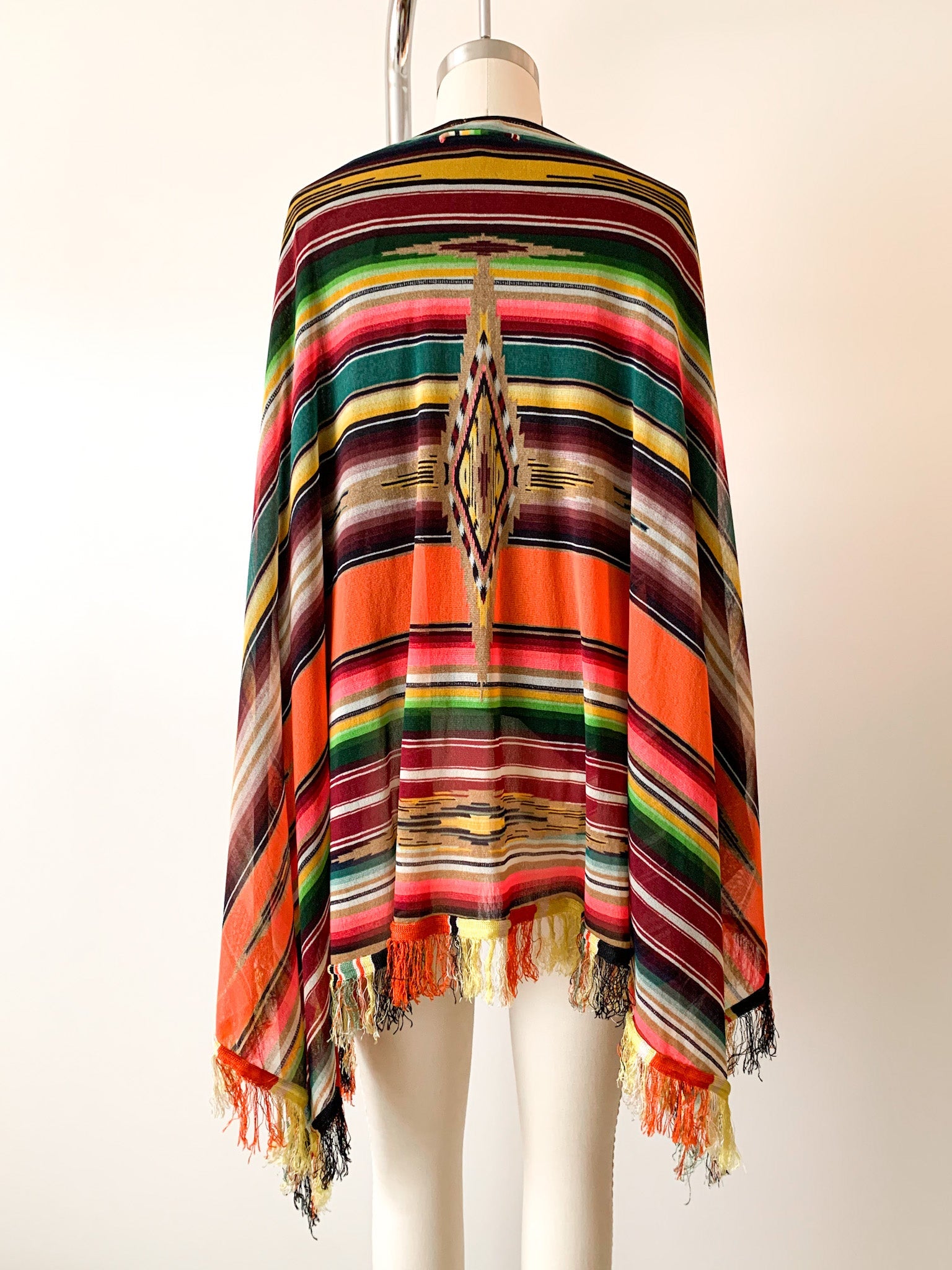 Jean Paul Gaultier Soleil Colorful Mesh Poncho