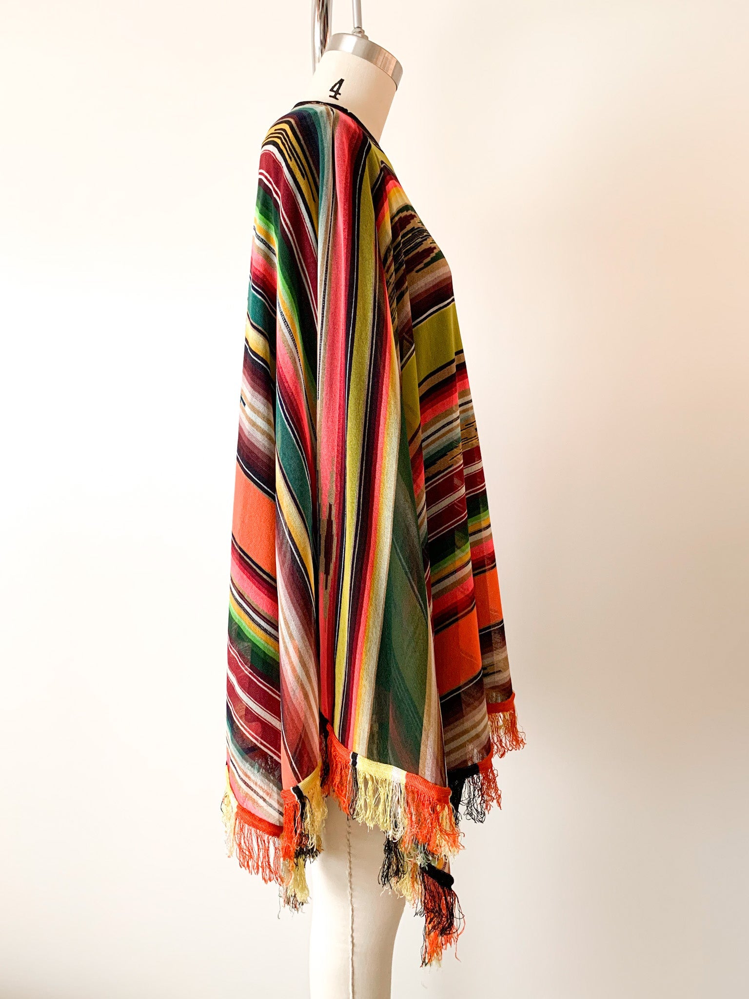 Jean Paul Gaultier Soleil Colorful Mesh Poncho