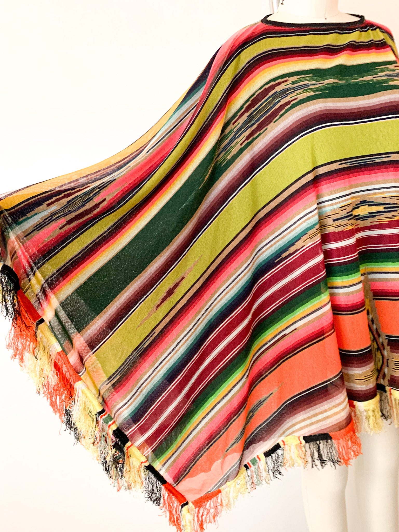 Jean Paul Gaultier Soleil Colorful Mesh Poncho