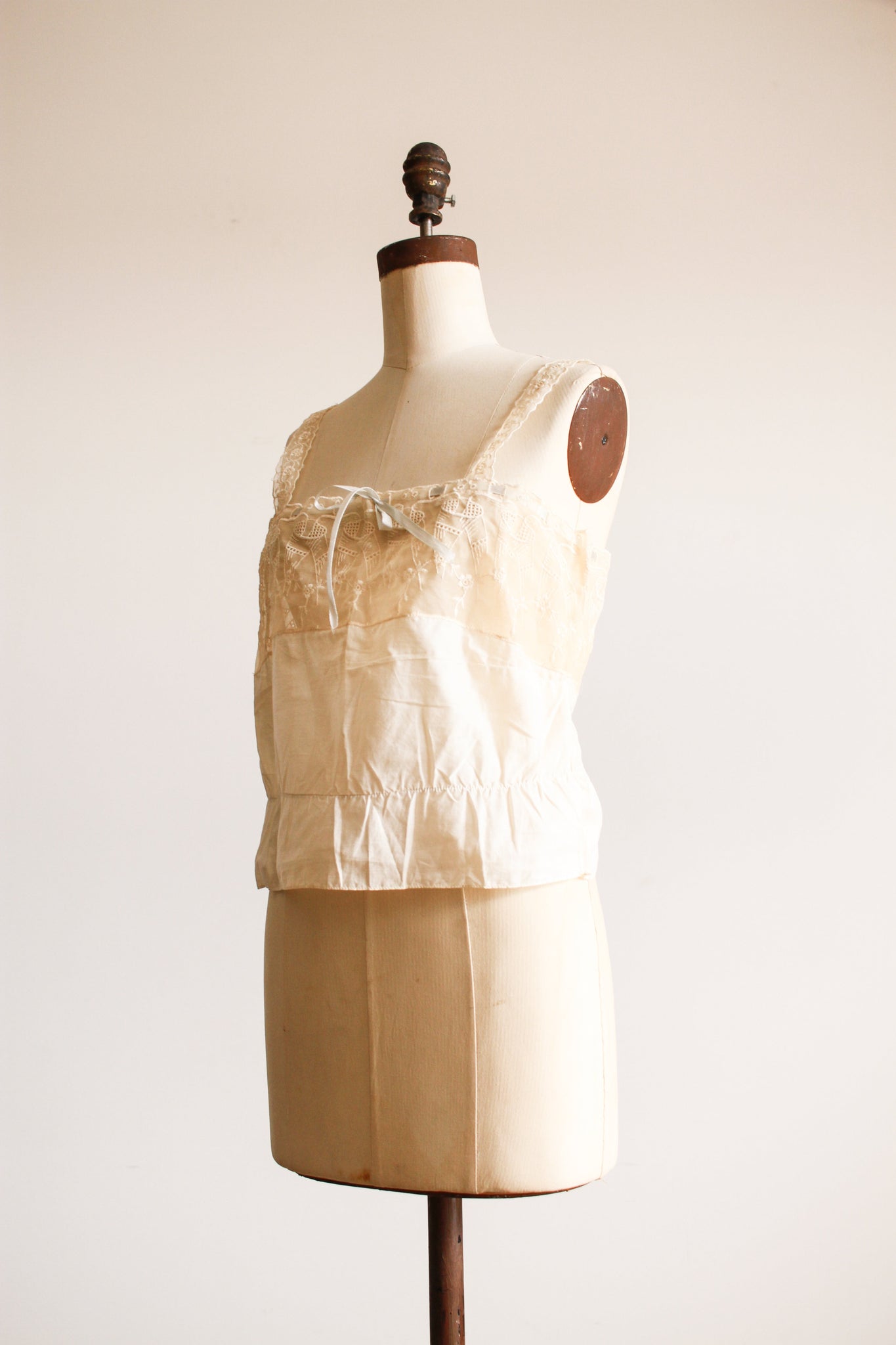 Antique Embroidered Eyelet Camisole